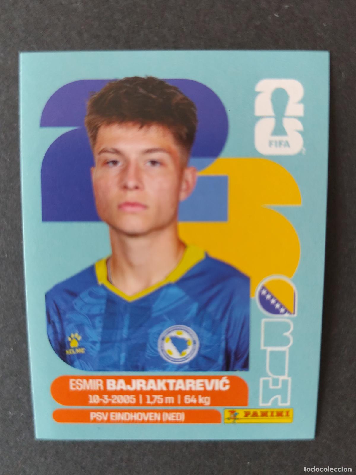 Cartes &agrave; collectionner de Football: BIH15 ESMIR BAJRAKTAREVIĆ 15 BOSNIA HERZEGOVINA MUNDIAL FIFA WORLD CUP 2026 STICKER PANINI SIN PEGAR