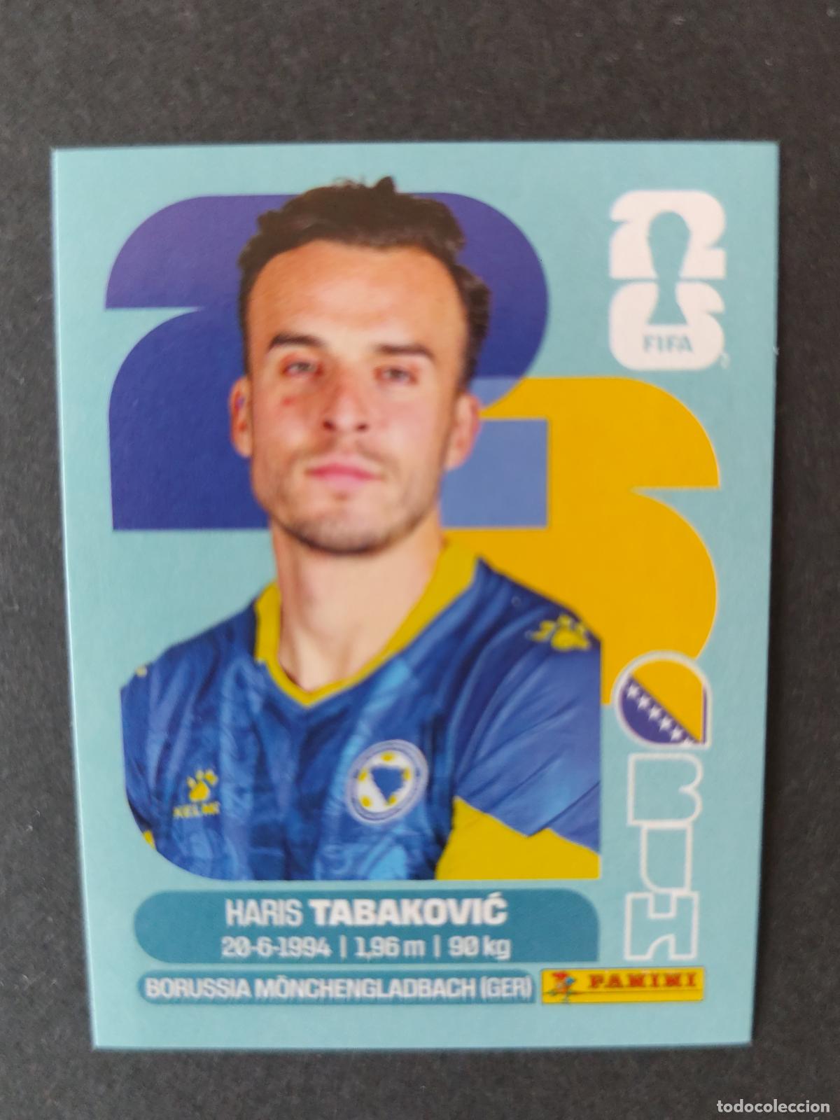 Cartes &agrave; collectionner de Football: BIH20 HARIS TABAKOVIĆ 20 BOSNIA HERZEGOVINA MUNDIAL FIFA WORLD CUP 2026 STICKER PANINI SIN PEGAR