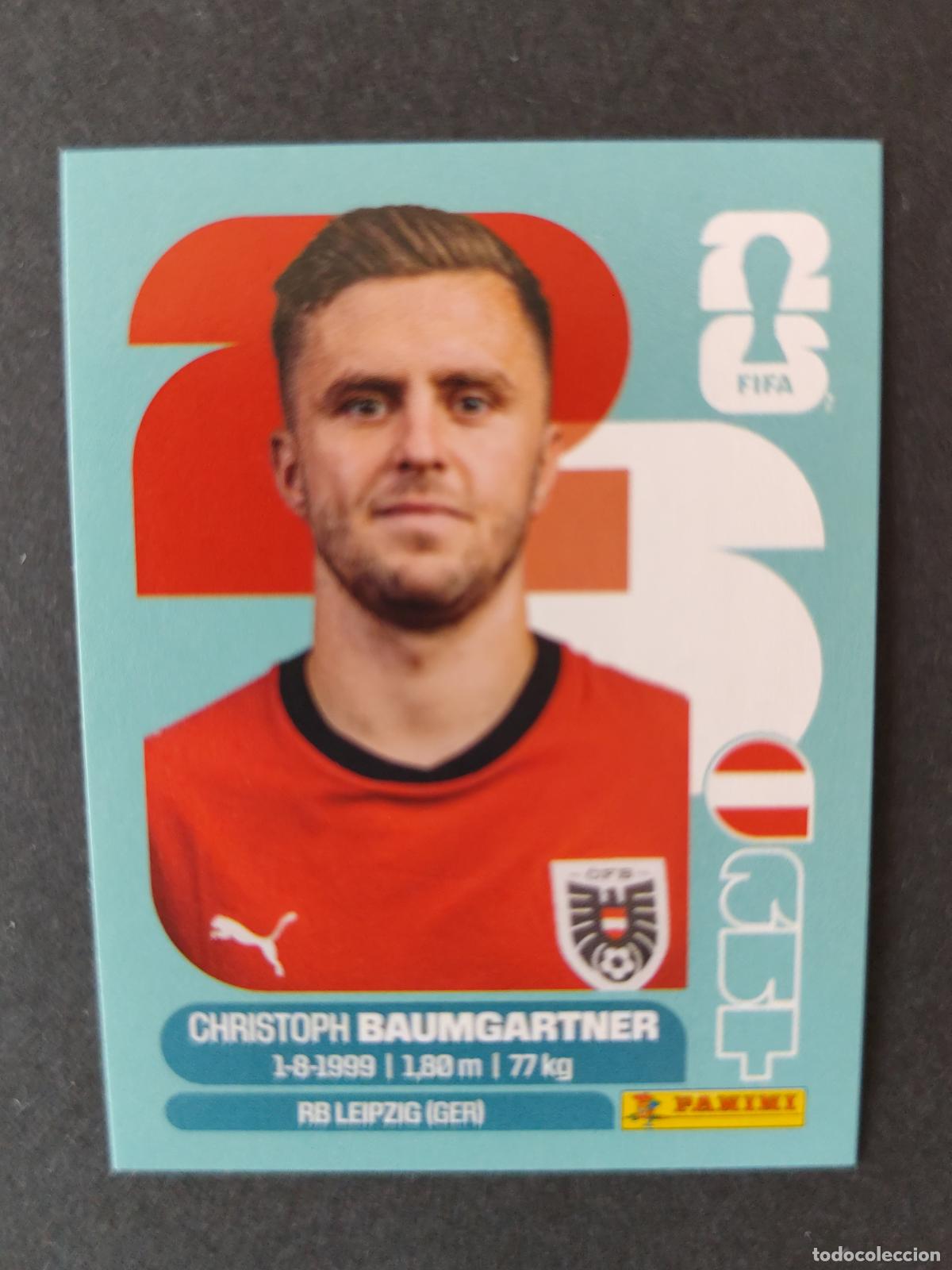 Cartes &agrave; collectionner de Football: AUT18 CHRISTOPH BAUMGARTNER 18 AUSTRIA MUNDIAL FIFA WORLD CUP 2026 STICKER PANINI SIN PEGAR