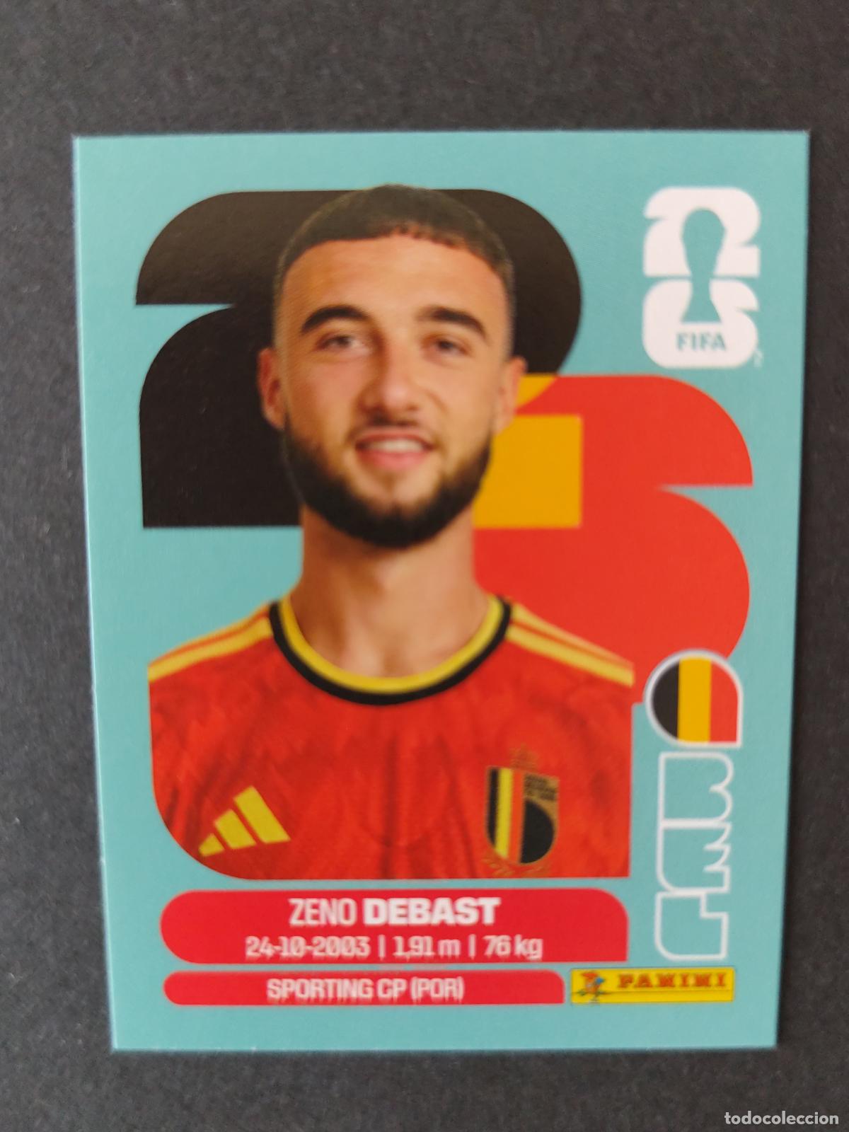 Cartes &agrave; collectionner de Football: BEL5 ZENO DEBAST 5 B&Eacute;LGICA MUNDIAL FIFA WORLD CUP 2026 STICKER PANINI SIN PEGAR