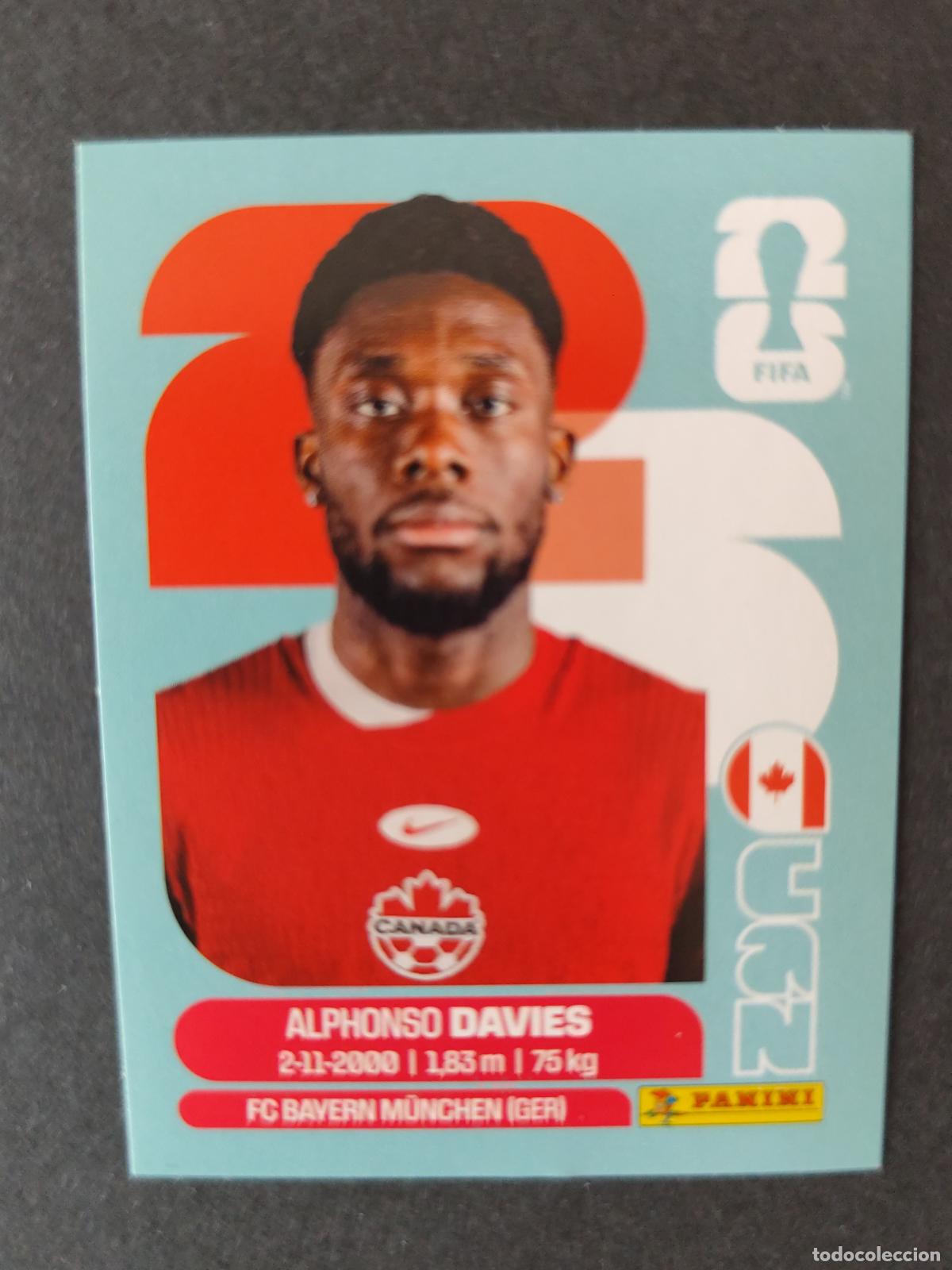 Figurine di Calcio: CAN3 ALPHONSO DAVIES 3 CANAD&Aacute; MUNDIAL FIFA WORLD CUP 2026 STICKER PANINI SIN PEGAR