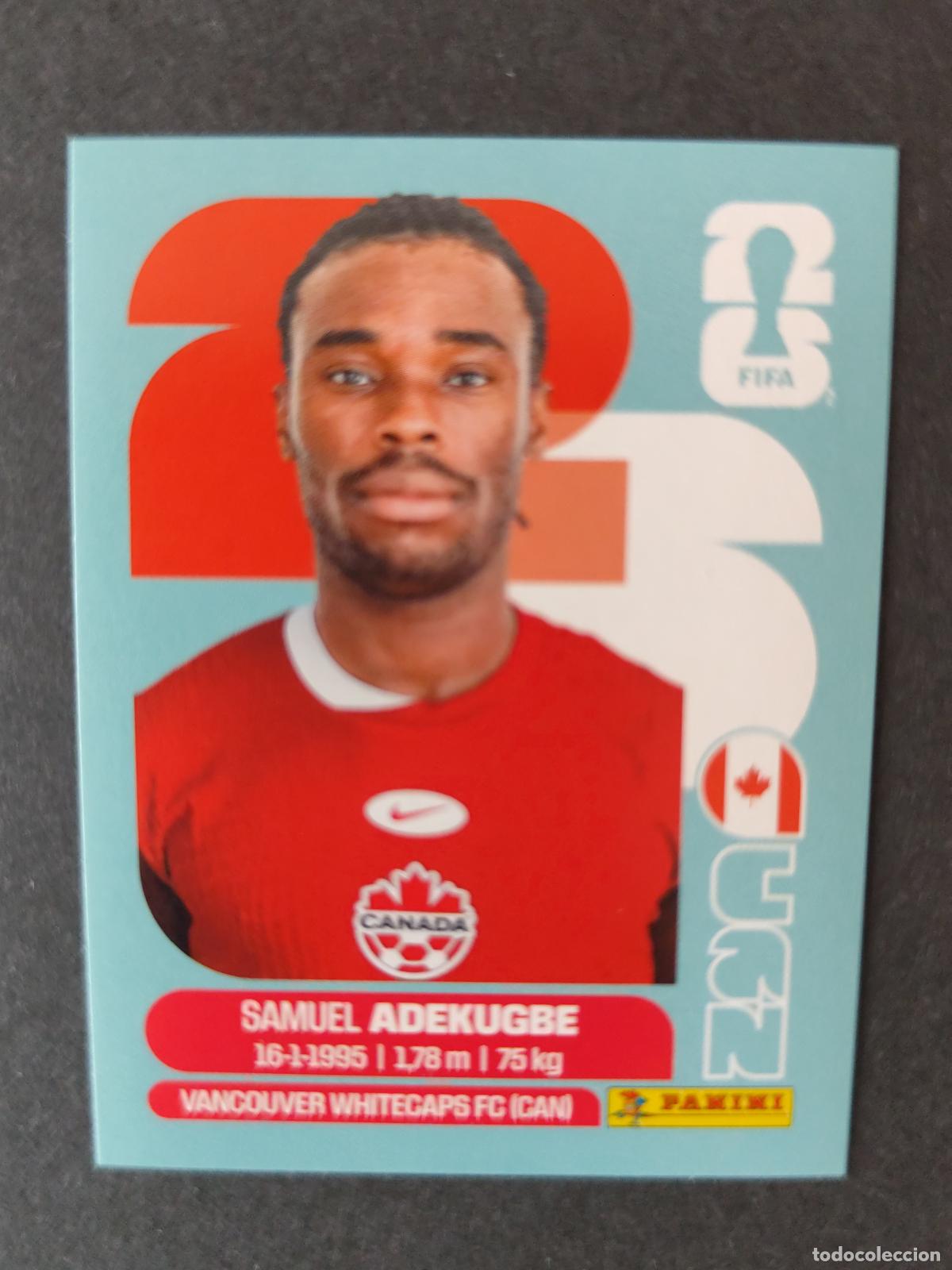 Figurine di Calcio: CAN5 SAMUEL ADEKUGBE 5 CANAD&Aacute; MUNDIAL FIFA WORLD CUP 2026 STICKER PANINI SIN PEGAR