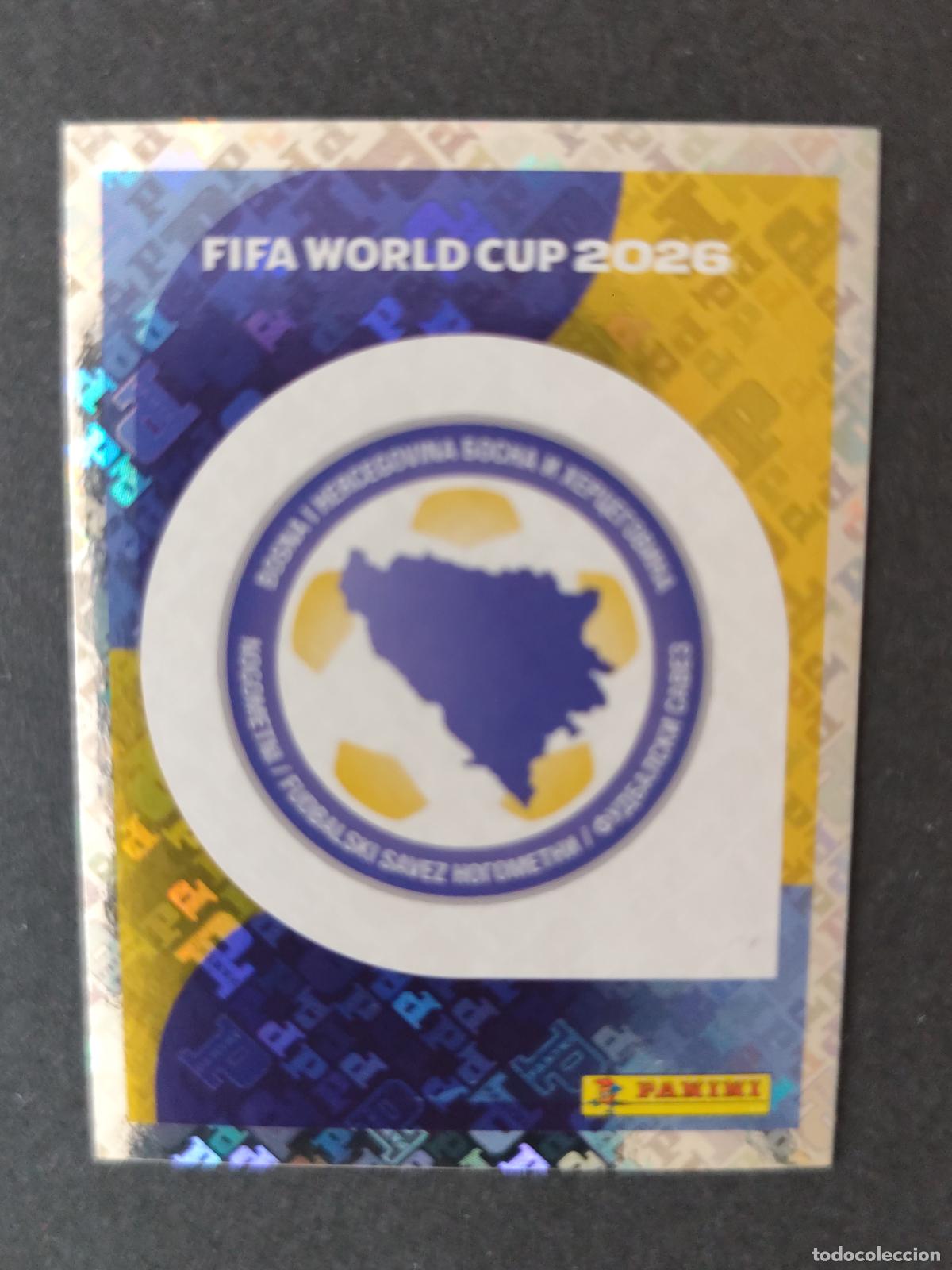 Figurine di Calcio: BIH1 EMBLEM ESCUDO 1 BOSNIA HERZEGOVINA MUNDIAL FIFA WORLD CUP 2026 STICKER PANINI SIN PEGAR