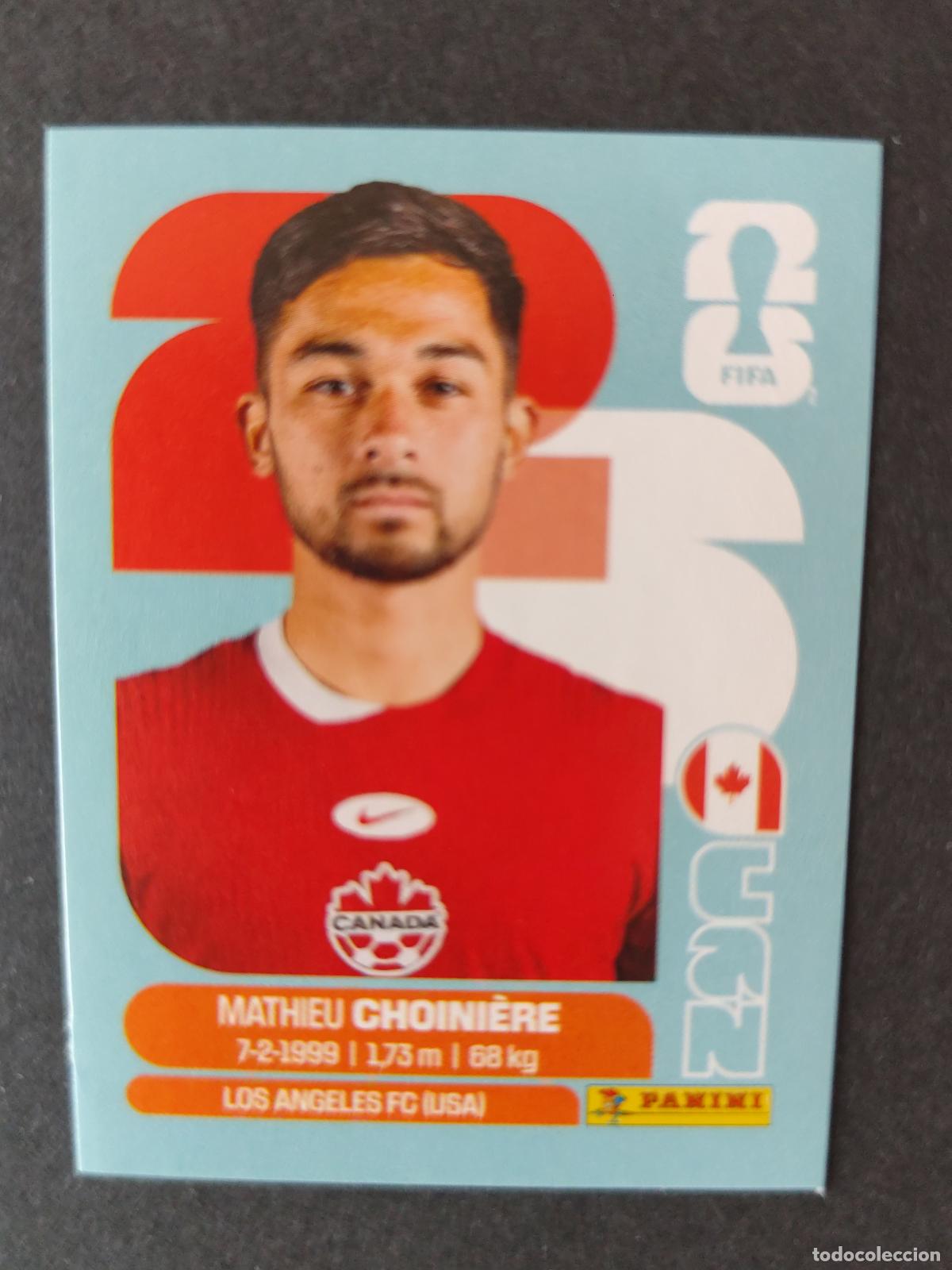 Figurine di Calcio: CAN15 MATHIEU CHOINI&Egrave;RE 15 CANAD&Aacute; MUNDIAL FIFA WORLD CUP 2026 STICKER PANINI SIN PEGAR