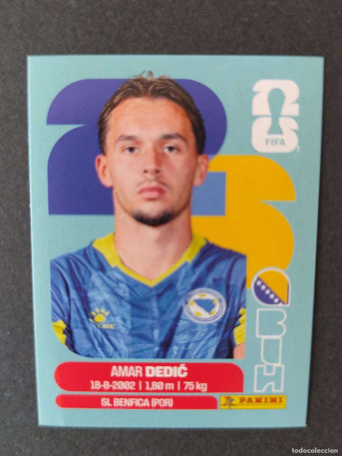 Figurine di Calcio: BIH3 AMER DEDIĆ 3 BOSNIA HERZEGOVINA MUNDIAL FIFA WORLD CUP 2026 STICKER PANINI SIN PEGAR