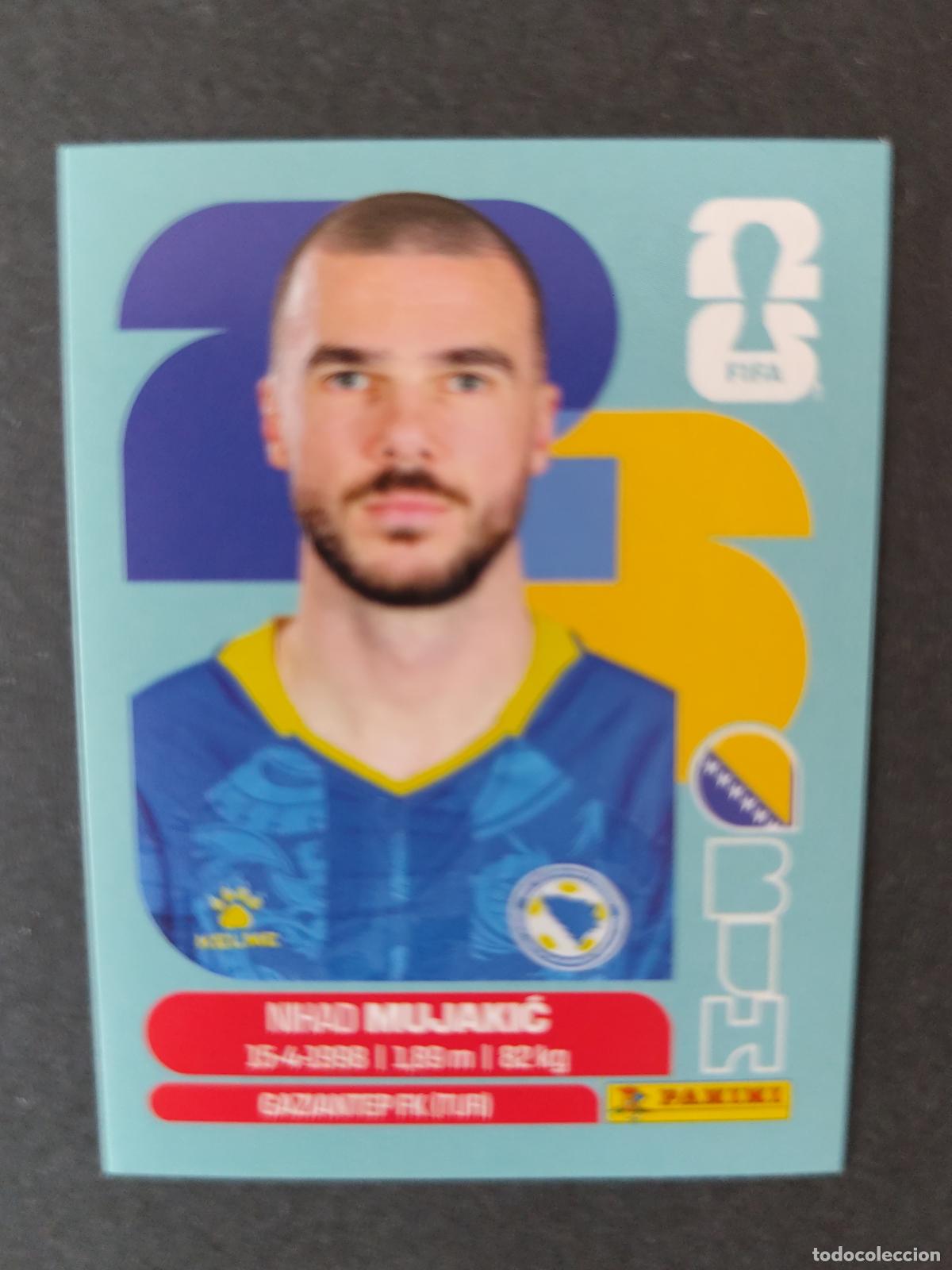 Figurine di Calcio: BIH6 NIHAD MUJAKIĆ 6 BOSNIA HERZEGOVINA MUNDIAL FIFA WORLD CUP 2026 STICKER PANINI SIN PEGAR