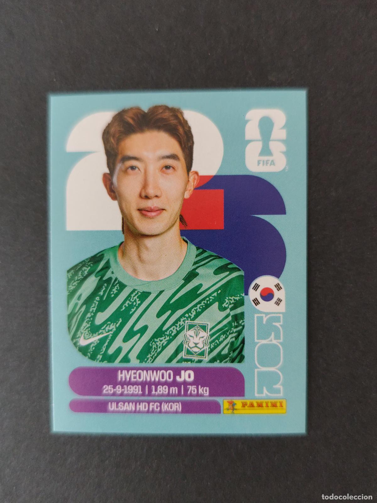 Cromos de F&uacute;tbol: KOR2 HYEON-WOO JO 2 COREA DEL SUR MUNDIAL FIFA WORLD CUP 2026 STICKER PANINI SIN PEGAR