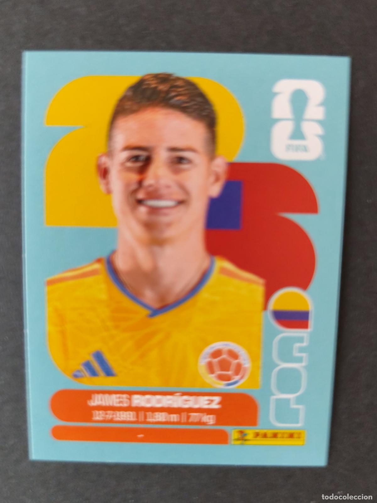 Football Stickers: COL14 JAMES RODR&Iacute;GUEZ 14 COLOMBIA MUNDIAL FIFA WORLD CUP 2026 STICKER PANINI SIN PEGAR
