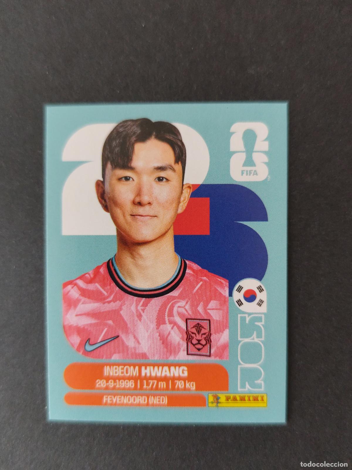 Football Stickers: KOR11 IN-BEOM HWANG 11 COREA DEL SUR MUNDIAL FIFA WORLD CUP 2026 STICKER PANINI SIN PEGAR