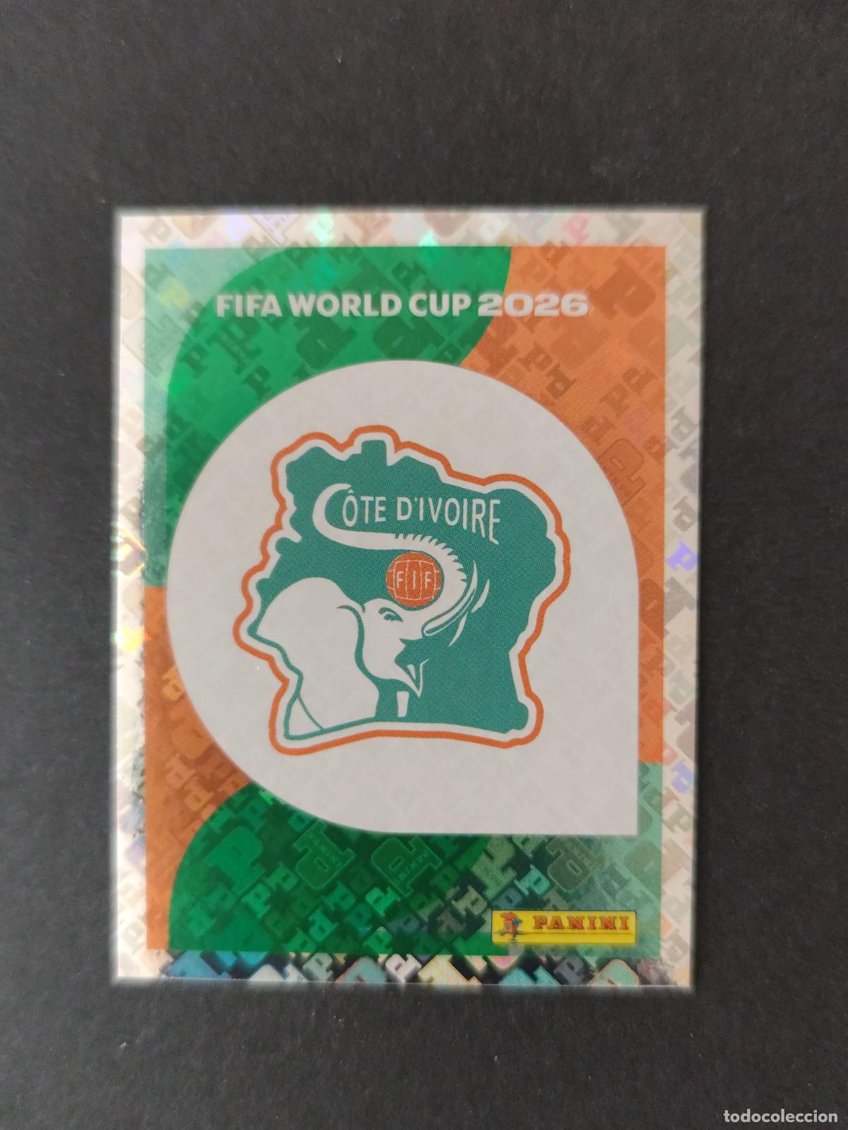 Football Stickers: CIV1 EMBLEM ESCUDO 1 COSTA DE MARFIL MUNDIAL FIFA WORLD CUP 2026 STICKER PANINI SIN PEGAR