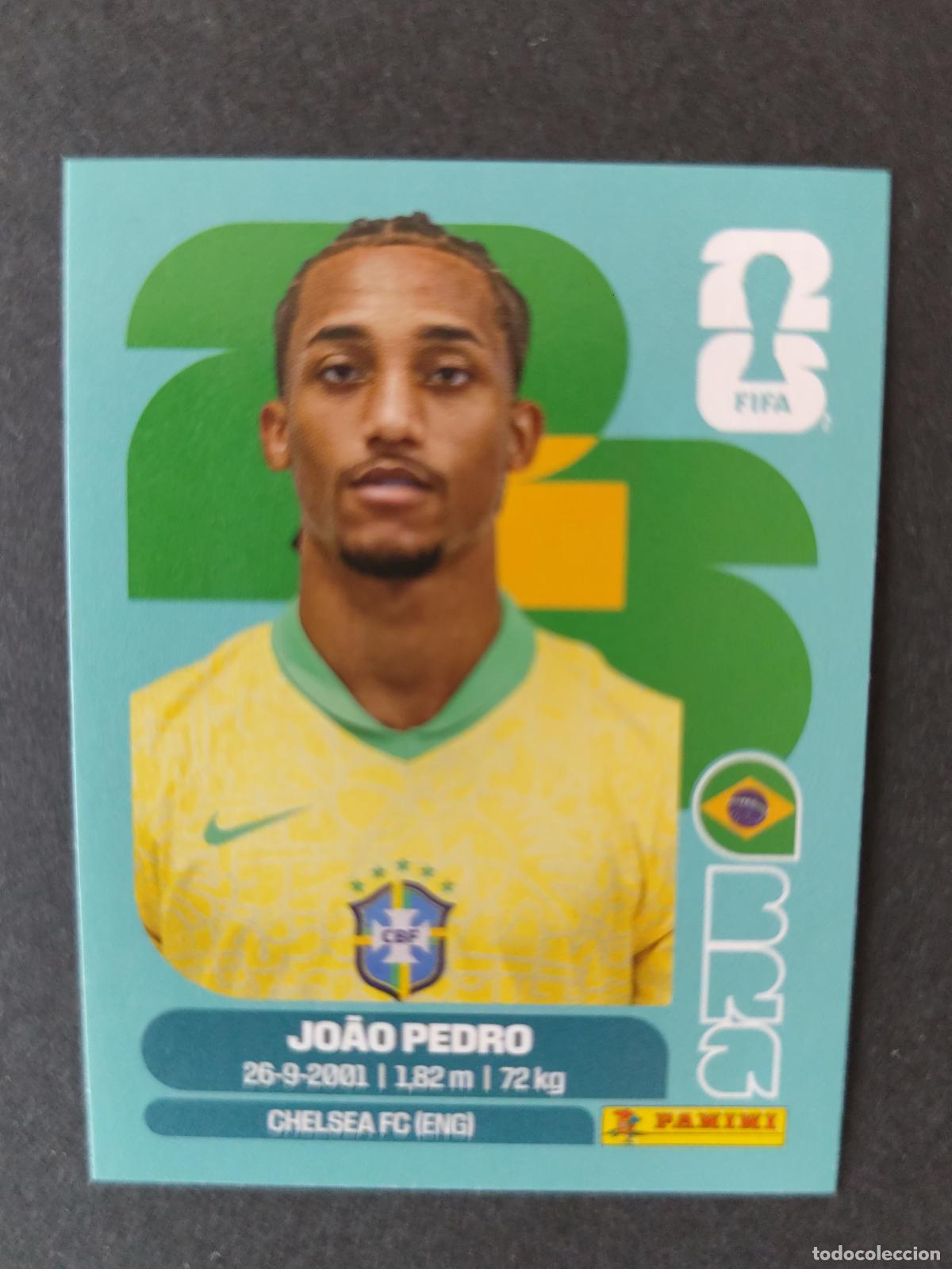 Cartes &agrave; collectionner de Football: BRA16 JO&Atilde;O PEDRO 16 BRASIL MUNDIAL FIFA WORLD CUP 2026 STICKER PANINI SIN PEGAR