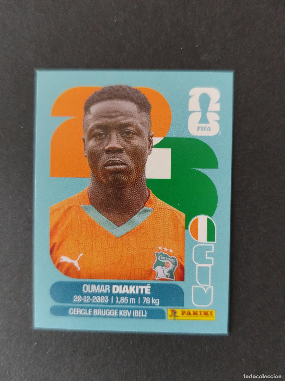 Cartes &agrave; collectionner de Football: CIV20 OUMAR DIAKIT&Eacute; 20 COSTA DE MARFIL MUNDIAL FIFA WORLD CUP 2026 STICKER PANINI SIN PEGAR