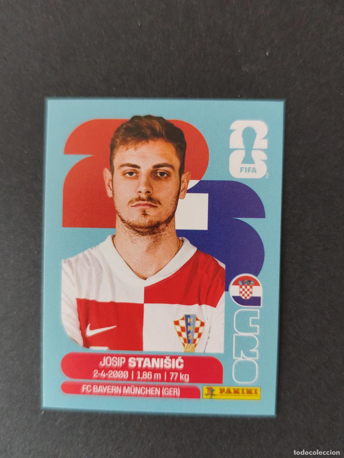 Cartes &agrave; collectionner de Football: CRO5 JOSIP STANI&Scaron;IĆ 5 CROACIA MUNDIAL FIFA WORLD CUP 2026 STICKER PANINI SIN PEGAR