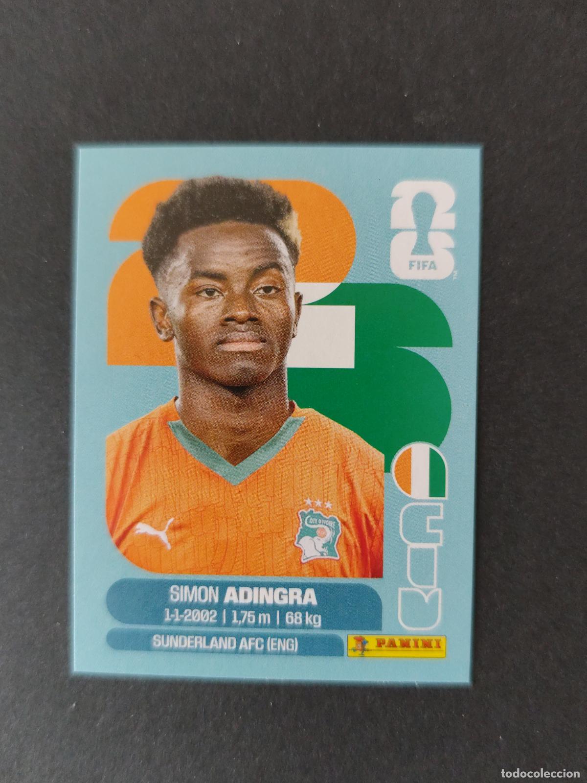 Cartes &agrave; collectionner de Football: CIV17 SIMON ADINGRA 17 COSTA DE MARFIL MUNDIAL FIFA WORLD CUP 2026 STICKER PANINI SIN PEGAR