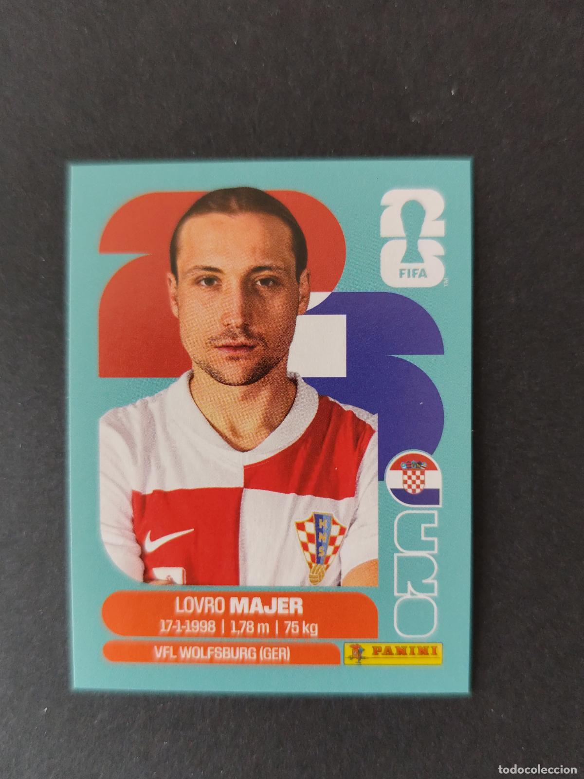 Cartes &agrave; collectionner de Football: CRO12 LOVRO MAJER 12 CROACIA MUNDIAL FIFA WORLD CUP 2026 STICKER PANINI SIN PEGAR