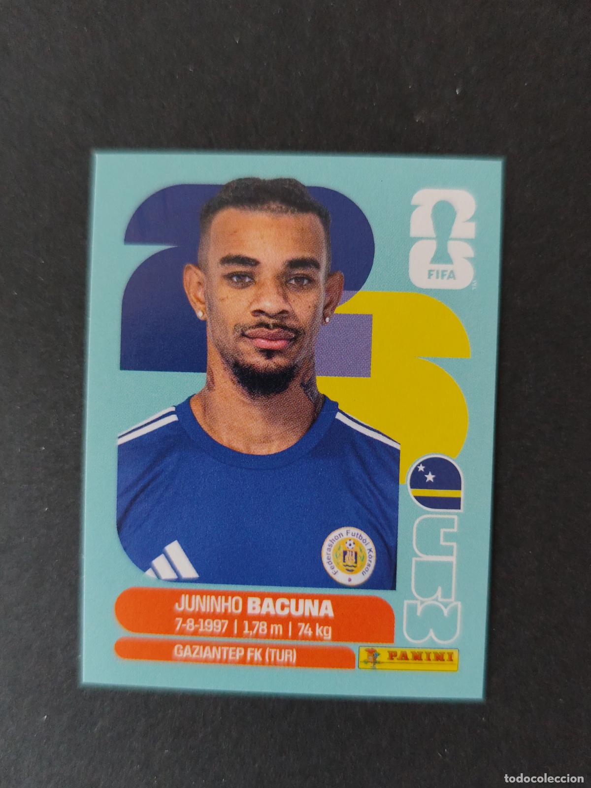 Cromos de Futebol: CUW11 JUNINHO BACUNA 11 CURAZAO CURA&Ccedil;AO MUNDIAL FIFA WORLD CUP 2026 STICKER PANINI SIN PEGAR