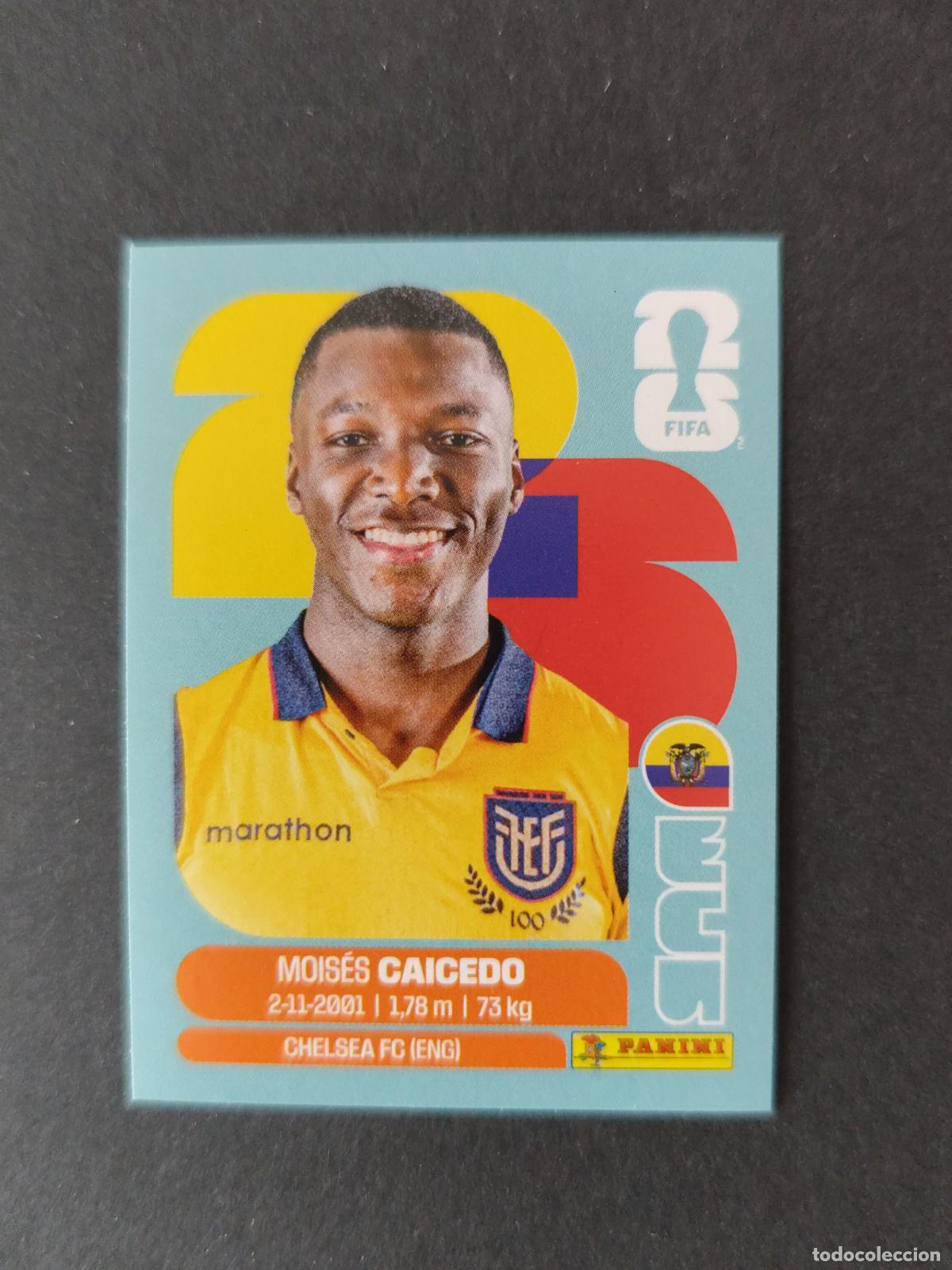 Cromos de Futebol: ECU9 MOIS&Eacute;S CAICEDO 9 ECUADOR MUNDIAL FIFA WORLD CUP 2026 STICKER PANINI SIN PEGAR