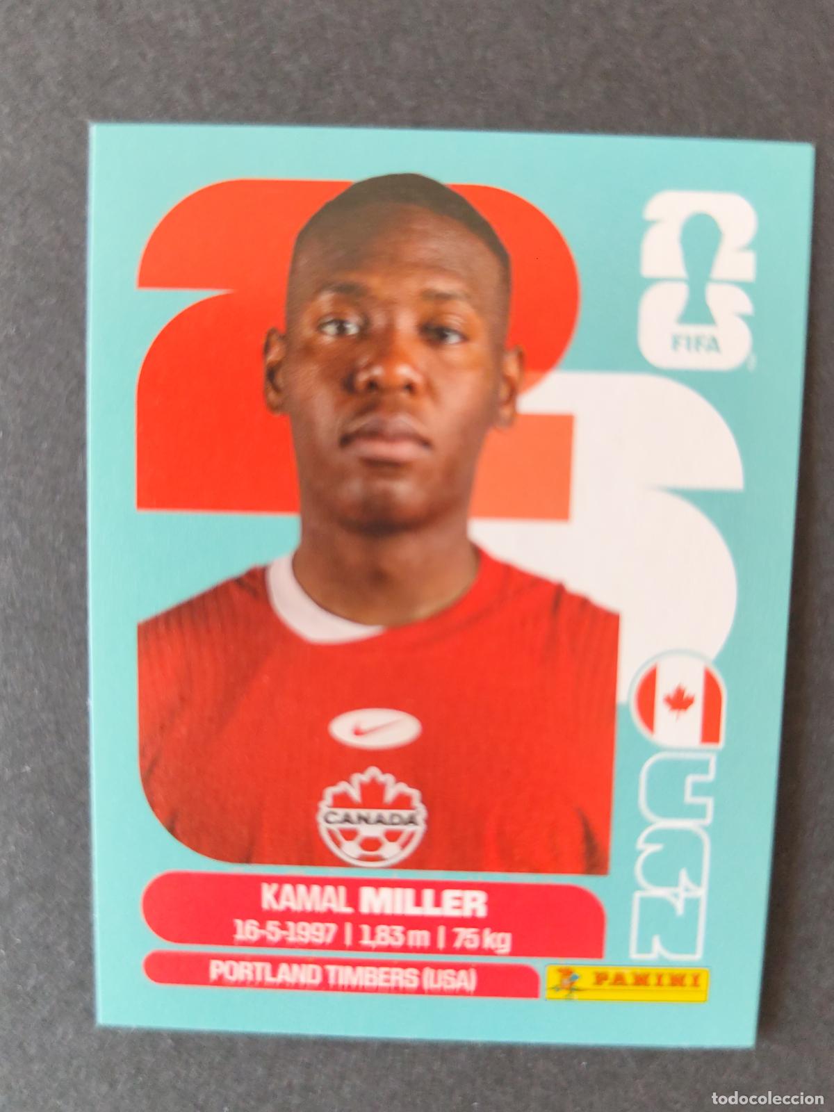 Figurine di Calcio: CAN9 KAMAL MILLER 9 CANAD&Aacute; MUNDIAL FIFA WORLD CUP 2026 STICKER PANINI SIN PEGAR