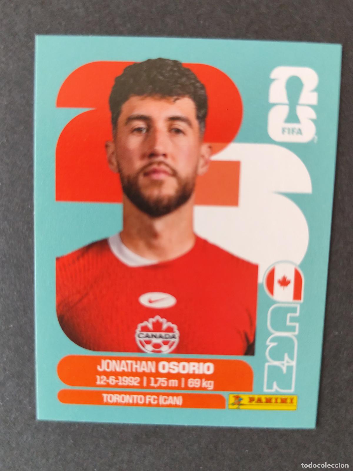 Cartes &agrave; collectionner de Football: CAN12 JONATHAN OSORIO 12 CANAD&Aacute; MUNDIAL FIFA WORLD CUP 2026 STICKER PANINI SIN PEGAR