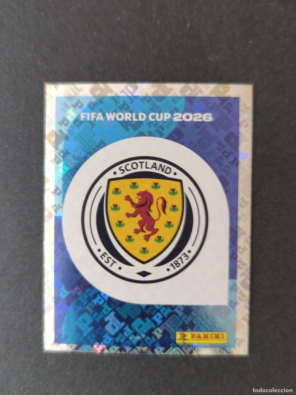 Cartes &agrave; collectionner de Football: SCO1 EMBLEM ESCUDO 1 ESCOCIA MUNDIAL FIFA WORLD CUP 2026 STICKER PANINI SIN PEGAR