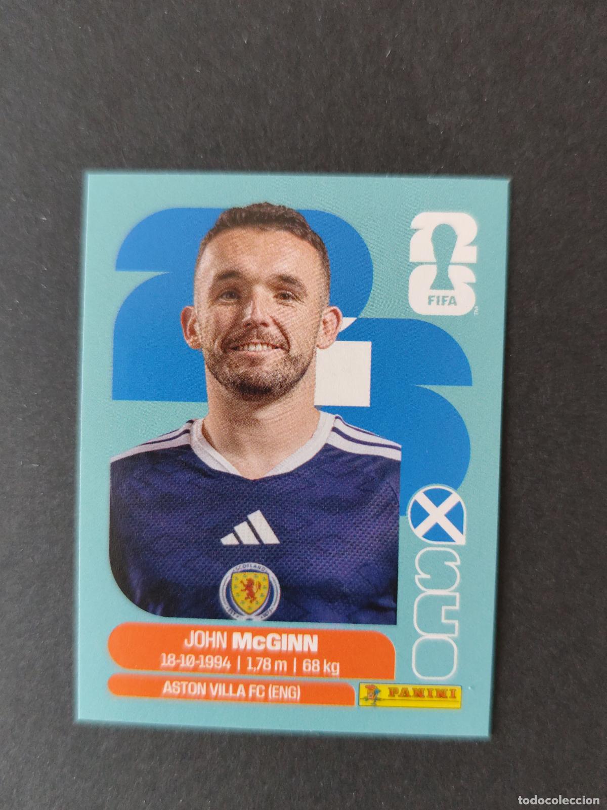 Cartes &agrave; collectionner de Football: SCO17 JOHN MCGINN 17 ESCOCIA MUNDIAL FIFA WORLD CUP 2026 STICKER PANINI SIN PEGAR