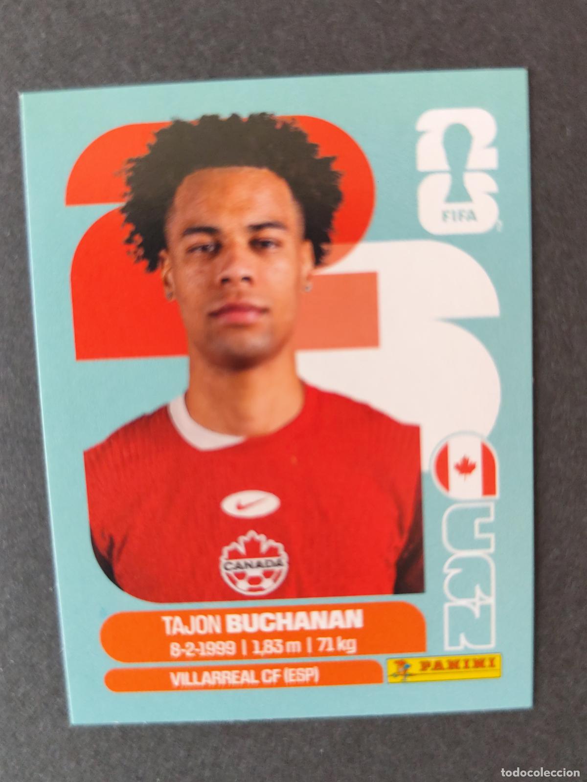 Cartes &agrave; collectionner de Football: CAN17 TAJON BUCHANAN 17 CANAD&Aacute; MUNDIAL FIFA WORLD CUP 2026 STICKER PANINI SIN PEGAR