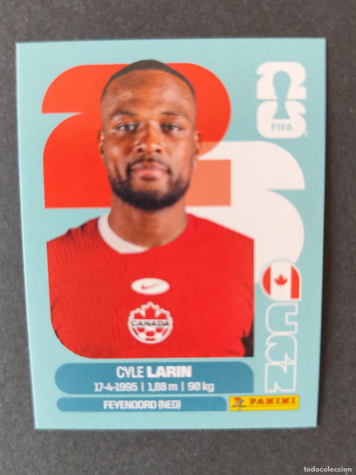 Cartes &agrave; collectionner de Football: CAN19 CYLE LARIN 19 CANAD&Aacute; MUNDIAL FIFA WORLD CUP 2026 STICKER PANINI SIN PEGAR