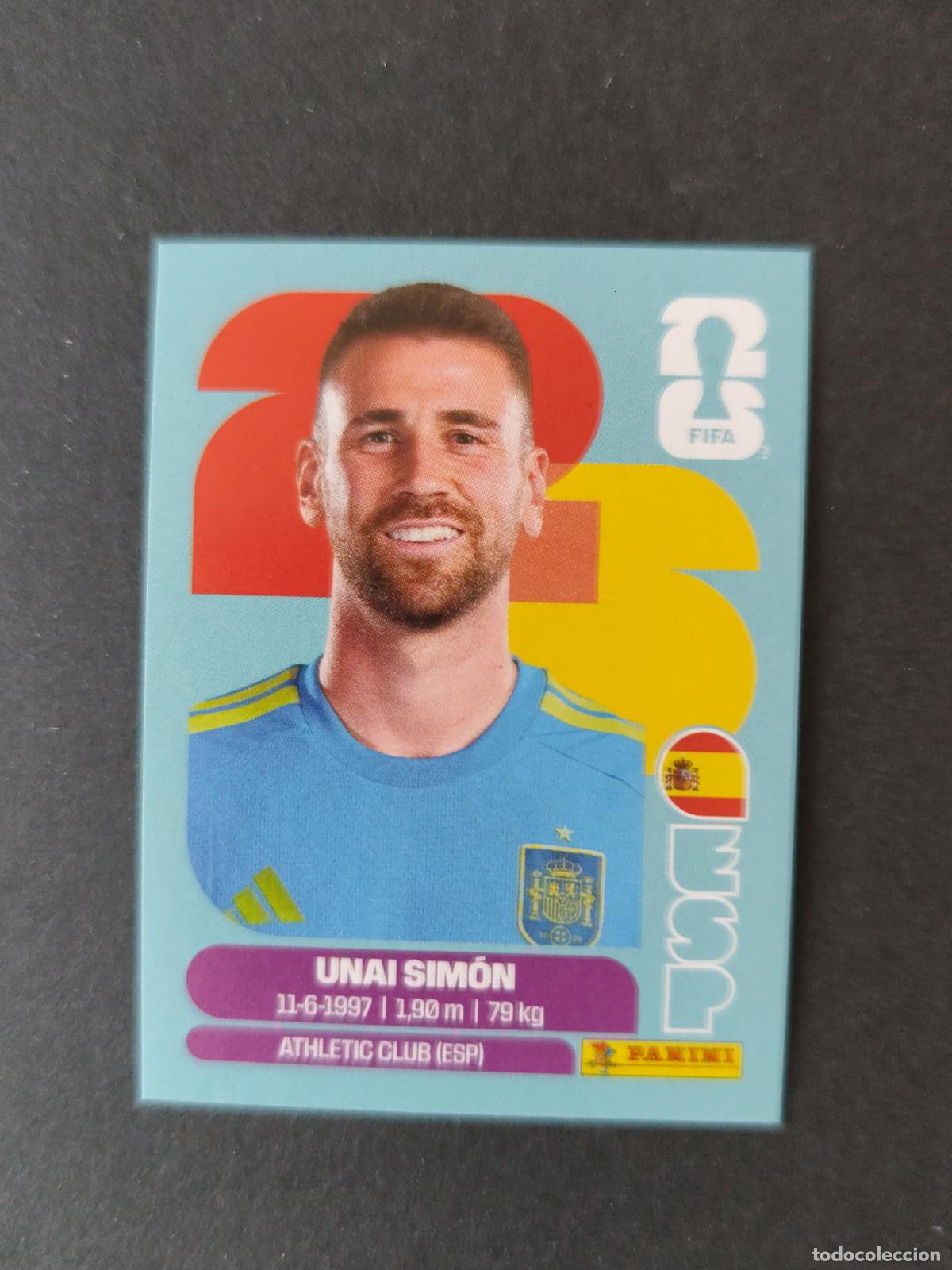 Cartes &agrave; collectionner de Football: ESP2 UNAI SIM&Oacute;N 2 ESPA&Ntilde;A MUNDIAL FIFA WORLD CUP 2026 STICKER PANINI SIN PEGAR