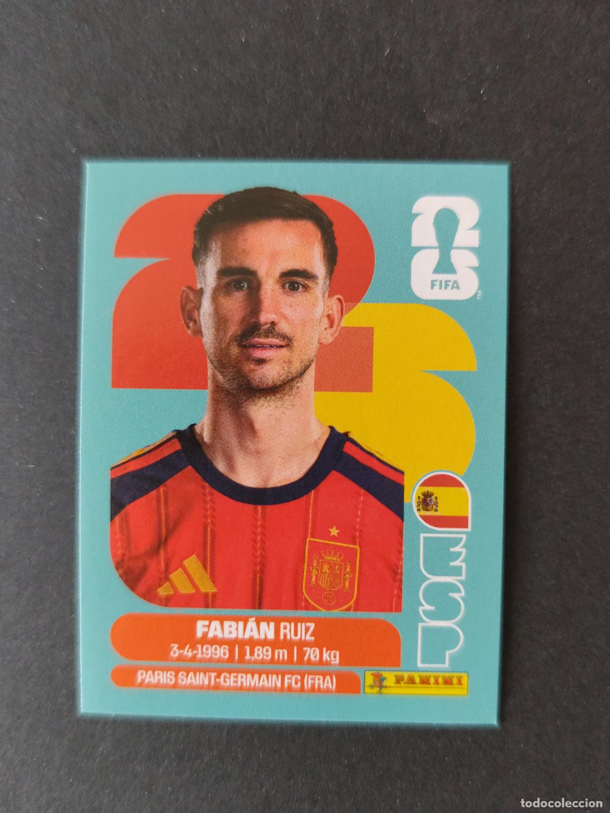 Cartes &agrave; collectionner de Football: ESP12 FABI&Aacute;N RUIZ 12 ESPA&Ntilde;A MUNDIAL FIFA WORLD CUP 2026 STICKER PANINI SIN PEGAR