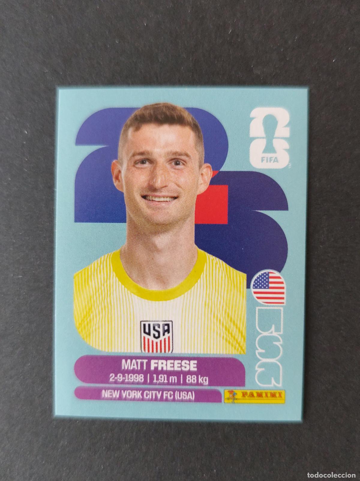 Cartes &agrave; collectionner de Football: USA2 MATT FREESE 2 ESTADOS UNIDOS USA MUNDIAL FIFA WORLD CUP 2026 STICKER PANINI SIN PEGAR