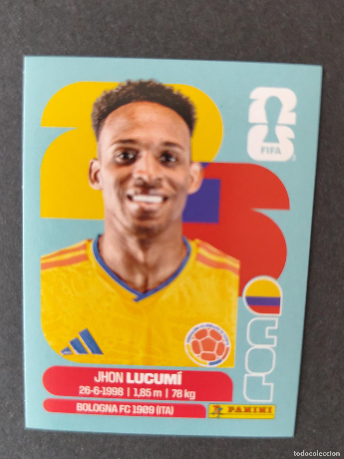 Cartes &agrave; collectionner de Football: COL8 JHON LUCUM&Iacute; 8 COLOMBIA MUNDIAL FIFA WORLD CUP 2026 STICKER PANINI SIN PEGAR