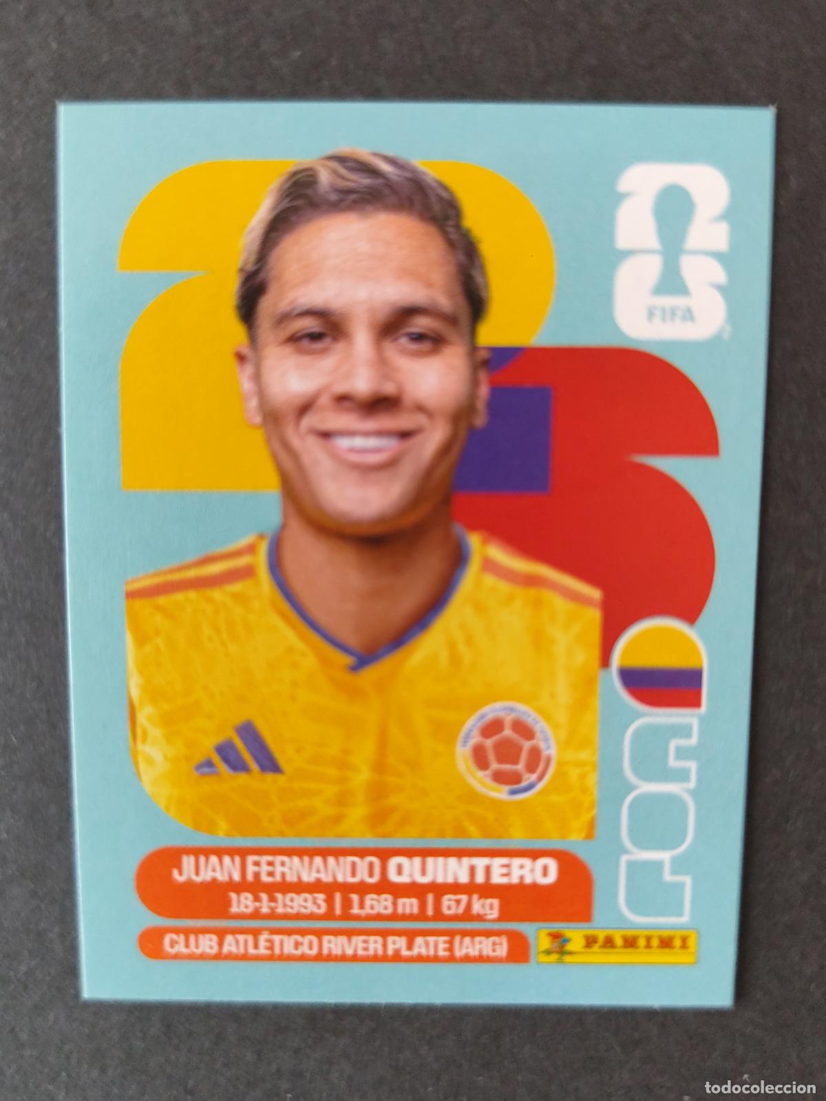 Cartes &agrave; collectionner de Football: COL15 JUAN FERNANDO QUINTERO 15 COLOMBIA MUNDIAL FIFA WORLD CUP 2026 STICKER PANINI SIN PEGAR