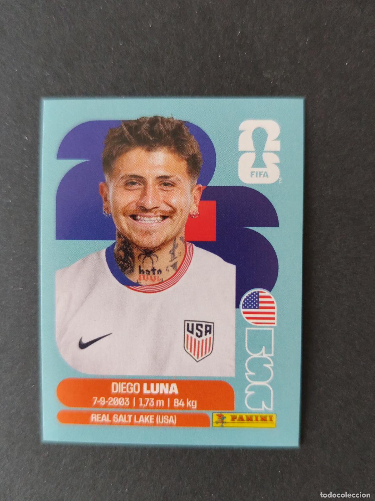 Cartes &agrave; collectionner de Football: USA14 DIEGO LUNA 14 ESTADOS UNIDOS USA MUNDIAL FIFA WORLD CUP 2026 STICKER PANINI SIN PEGAR