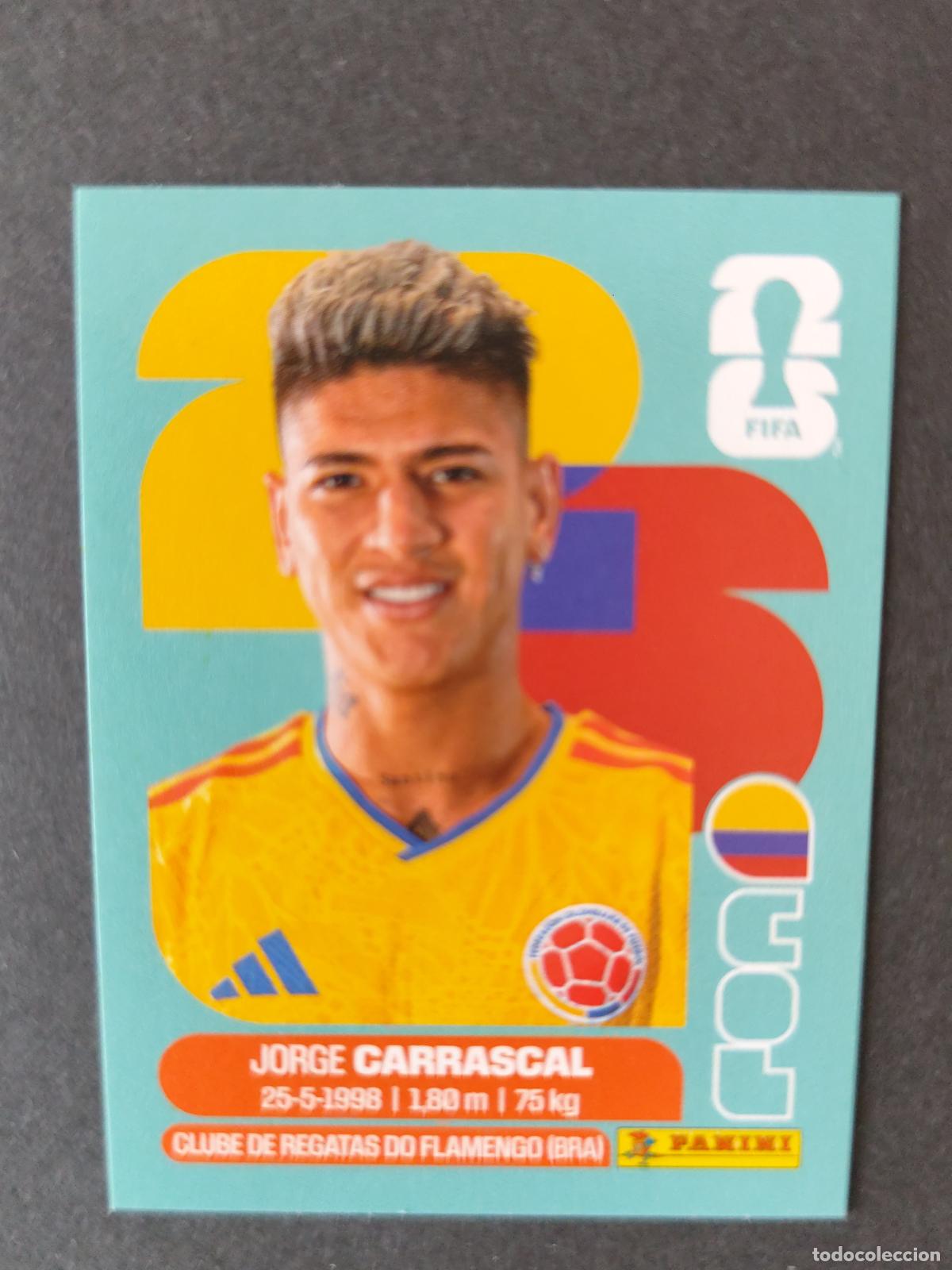 Cartes &agrave; collectionner de Football: COL16 JORGE CARRASCAL 16 COLOMBIA MUNDIAL FIFA WORLD CUP 2026 STICKER PANINI SIN PEGAR