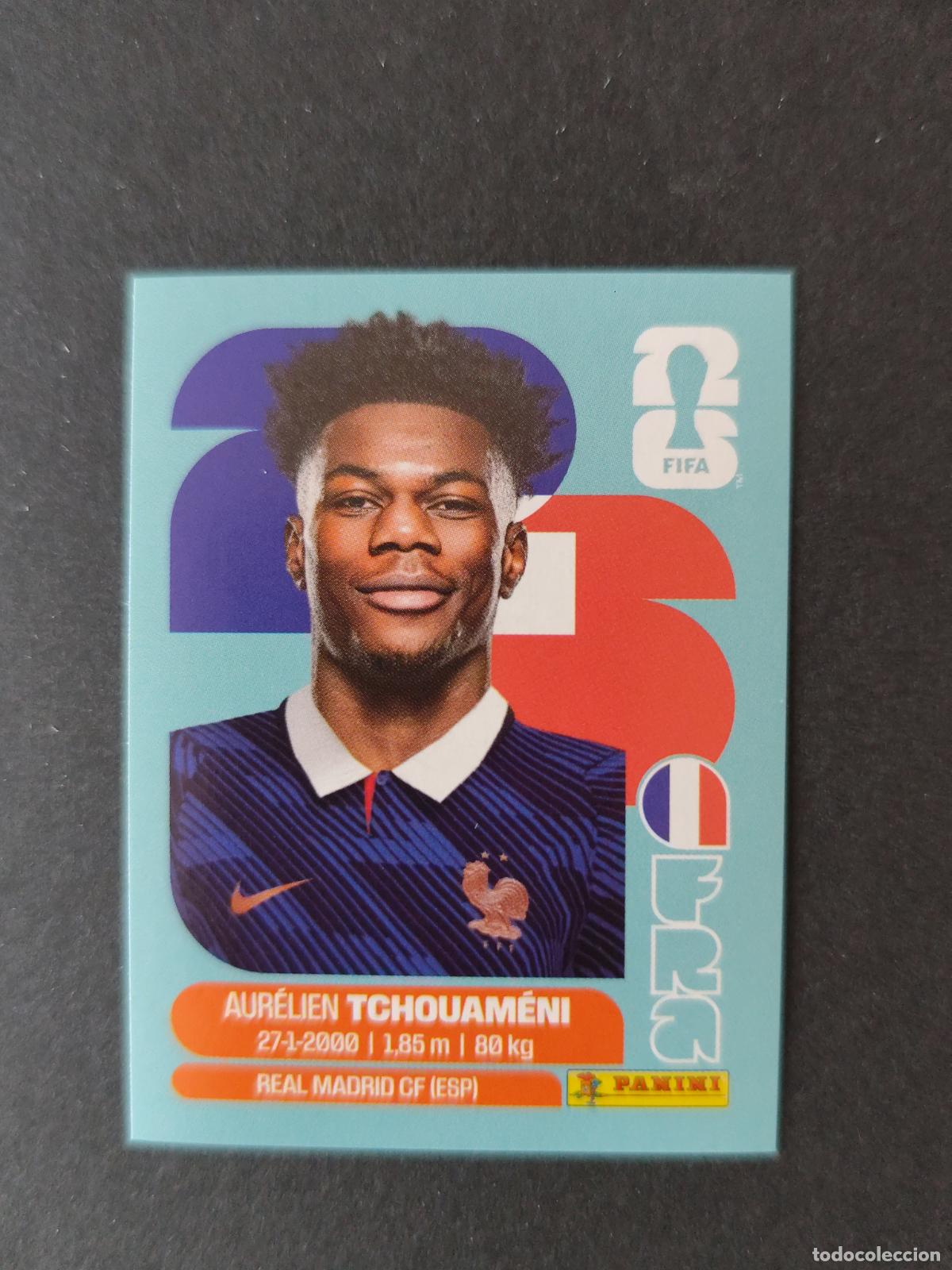 Cartes &agrave; collectionner de Football: FRA9 AUR&Eacute;LIEN TCHOUAM&Eacute;NI 9 FRANCIA MUNDIAL FIFA WORLD CUP 2026 STICKER PANINI SIN PEGAR