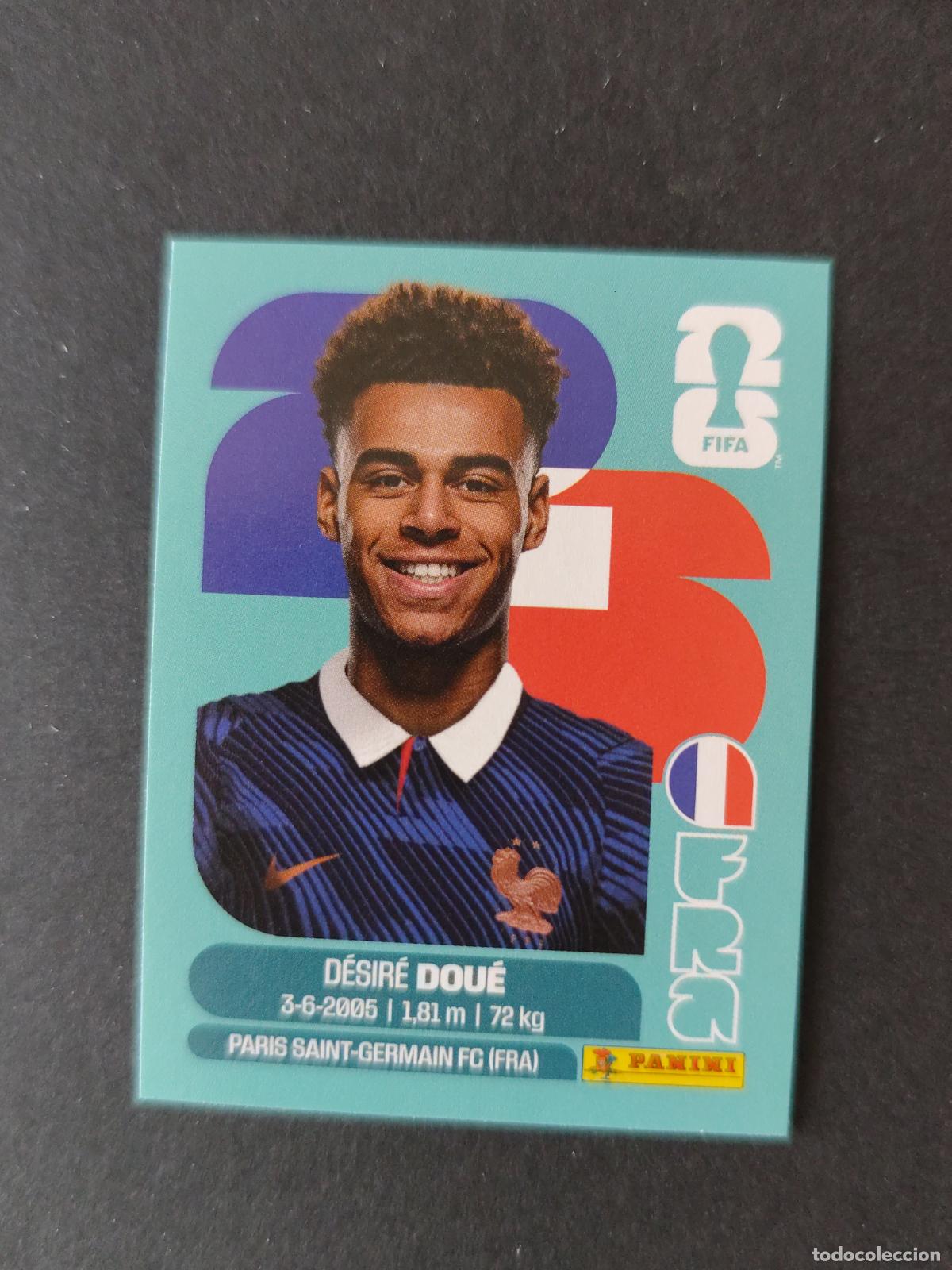 Cartes &agrave; collectionner de Football: FRA17 D&Eacute;SIR&Eacute; DOU&Eacute; 17 FRANCIA MUNDIAL FIFA WORLD CUP 2026 STICKER PANINI SIN PEGAR