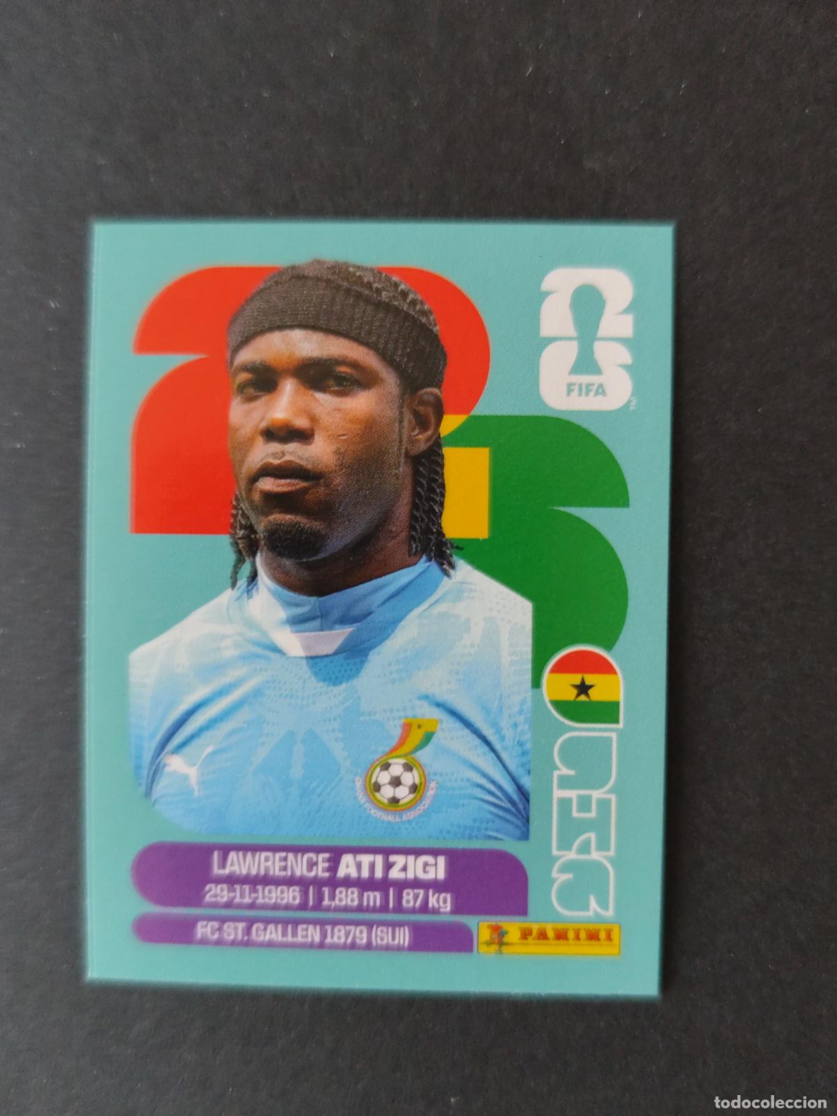 Cartes &agrave; collectionner de Football: GHA2 LAWRENCE ATI ZIGI 2 GHANA MUNDIAL FIFA WORLD CUP 2026 STICKER PANINI SIN PEGAR