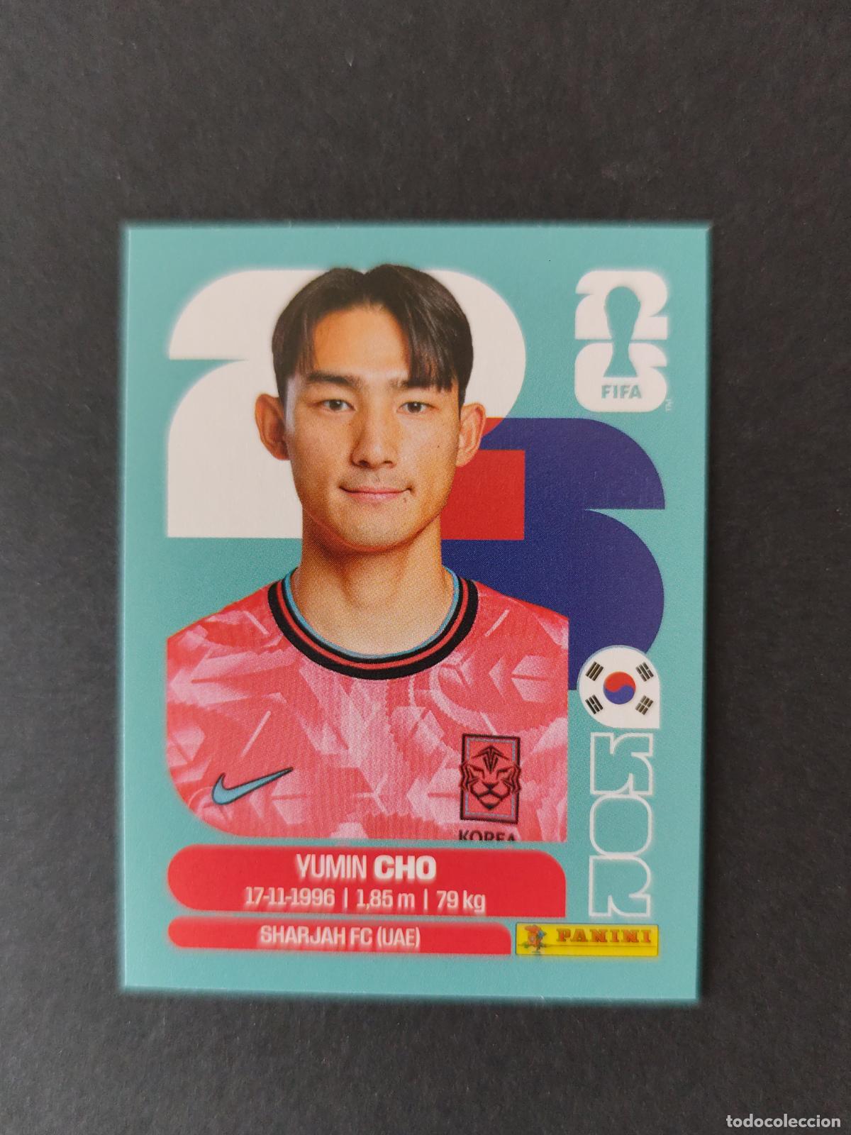 Cartes &agrave; collectionner de Football: KOR5 YU-MIN CHO 5 COREA DEL SUR MUNDIAL FIFA WORLD CUP 2026 STICKER PANINI SIN PEGAR