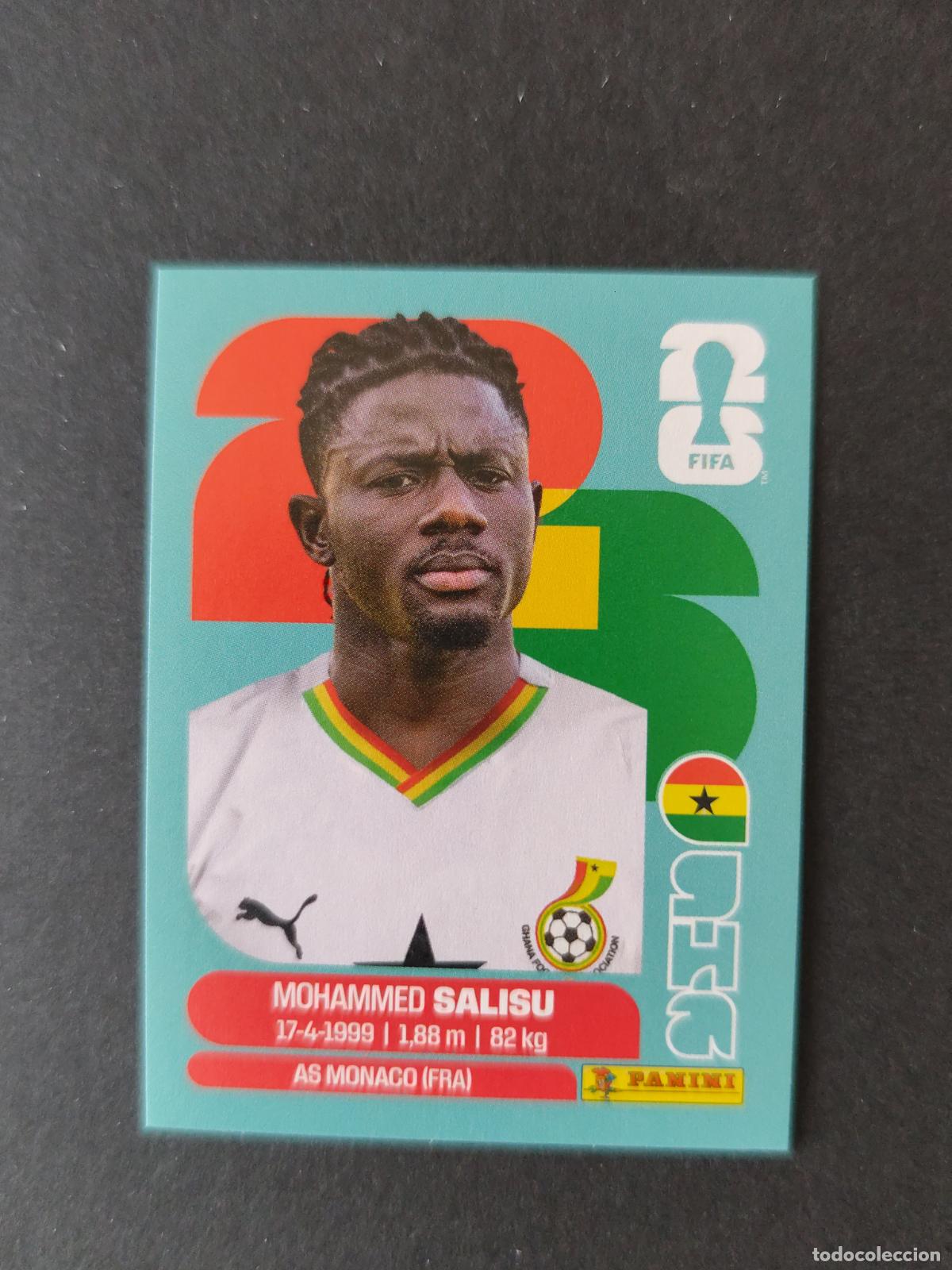 Cartes &agrave; collectionner de Football: GHA4 MOHAMMED SALISU 4 GHANA MUNDIAL FIFA WORLD CUP 2026 STICKER PANINI SIN PEGAR