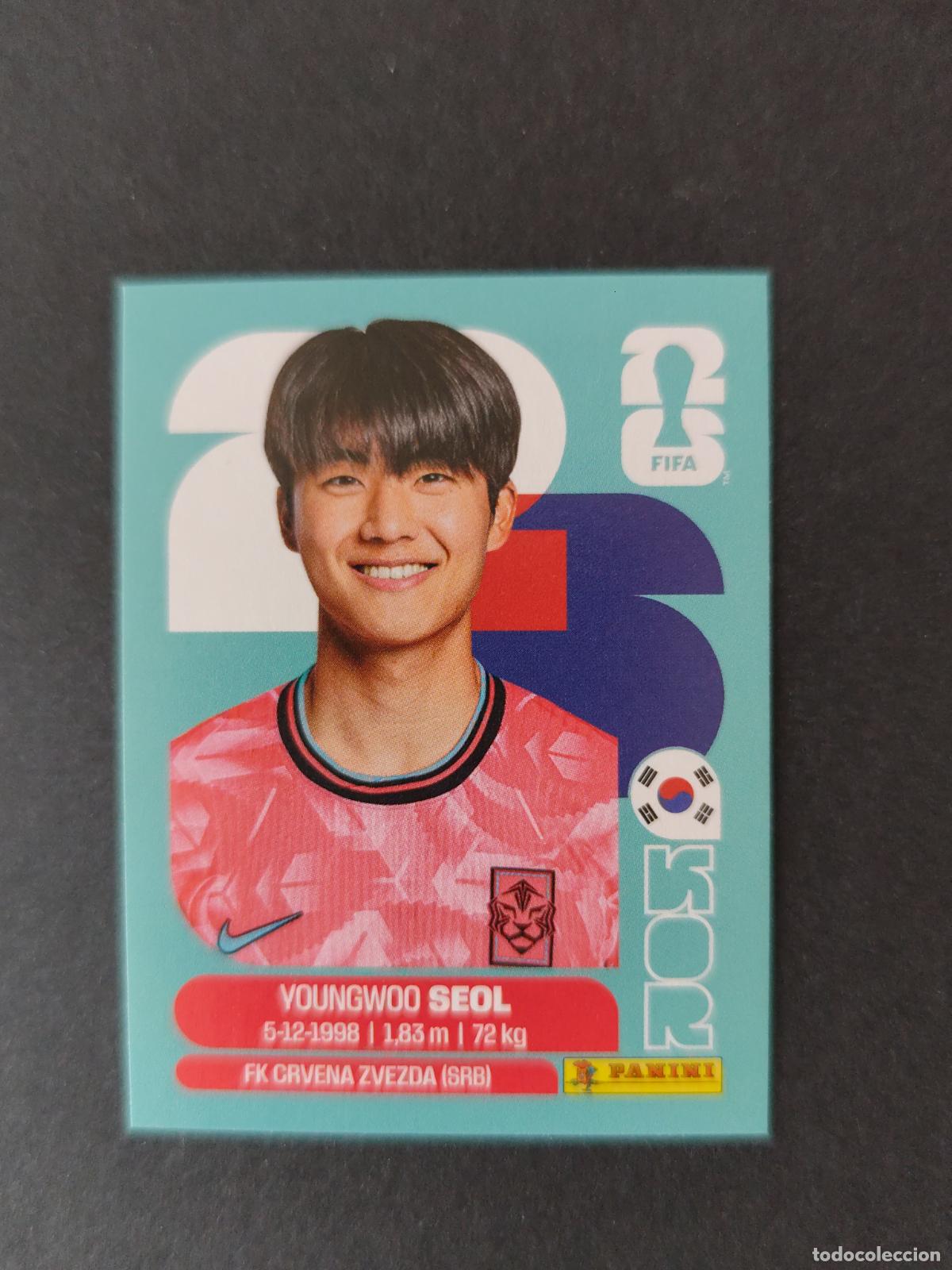 Cartes &agrave; collectionner de Football: KOR6 YOUNG-WOO SEOL 6 COREA DEL SUR MUNDIAL FIFA WORLD CUP 2026 STICKER PANINI SIN PEGAR