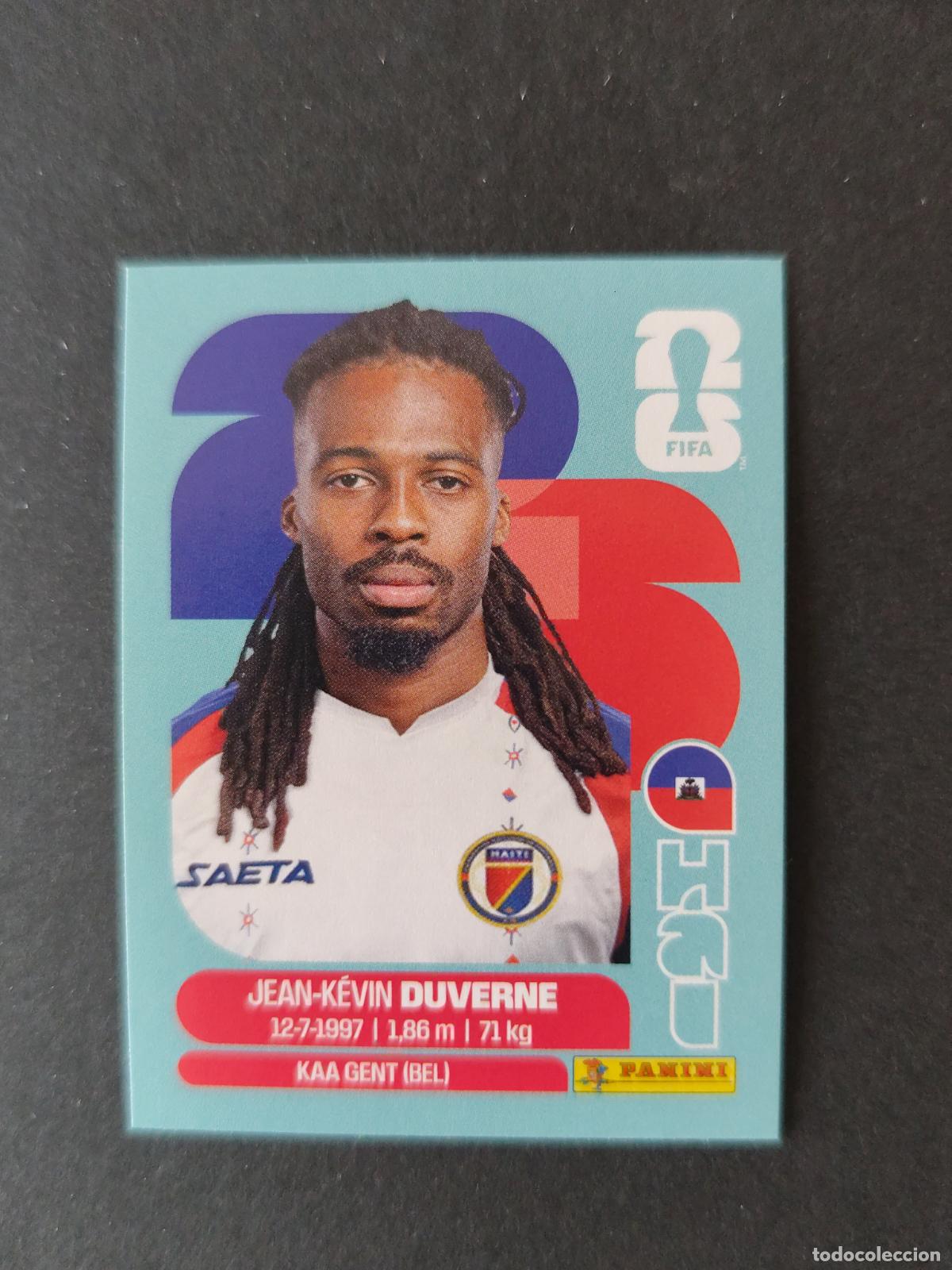Fu&szlig;ball-Sticker: HAI5 JEAN-KEVIN DUVERNE 5 HAIT&Iacute; MUNDIAL FIFA WORLD CUP 2026 STICKER PANINI SIN PEGAR