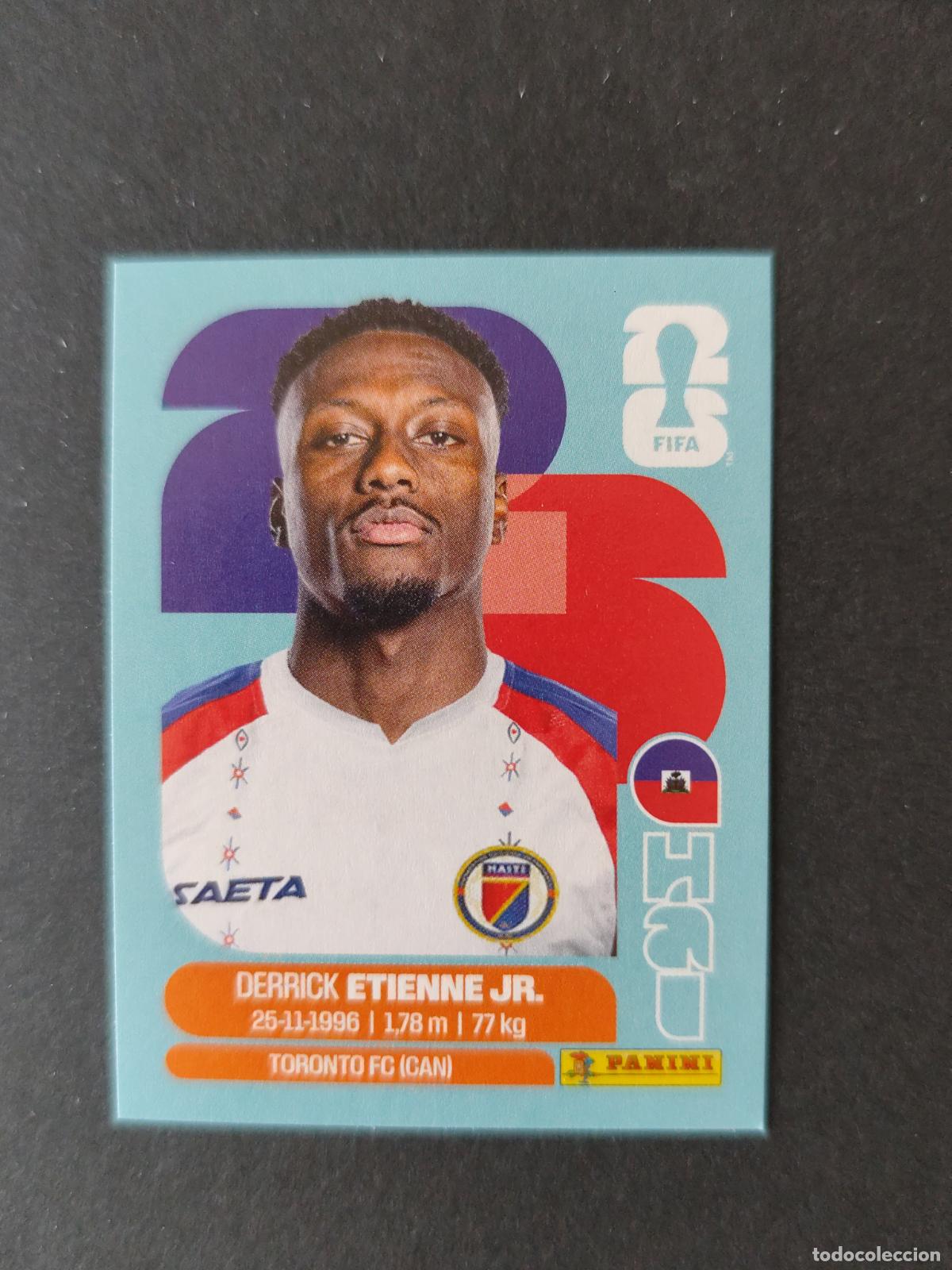 Fu&szlig;ball-Sticker: HAI15 DERRICK &Eacute;TIENNE JR 15 HAIT&Iacute; MUNDIAL FIFA WORLD CUP 2026 STICKER PANINI SIN PEGAR