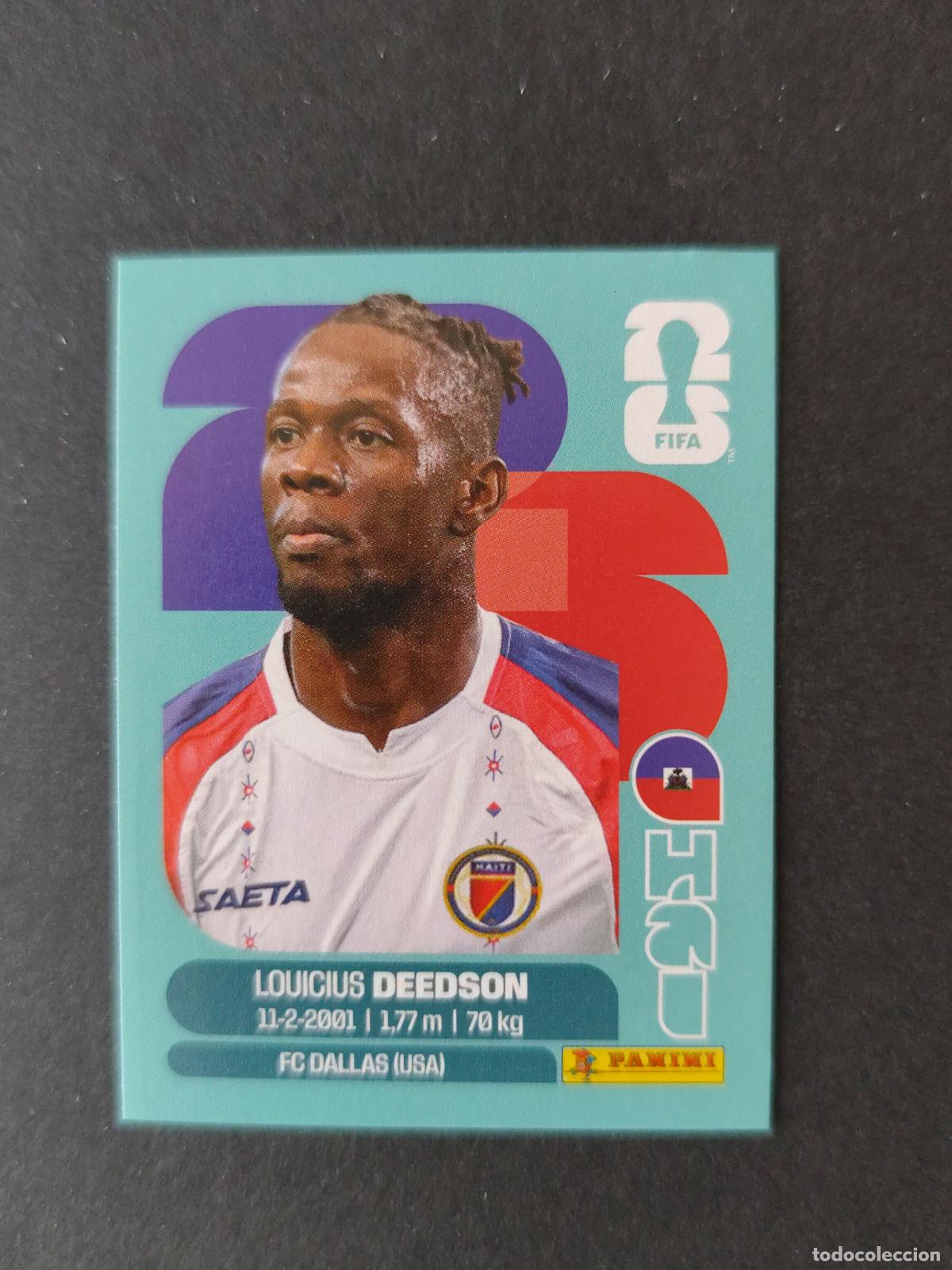 Fu&szlig;ball-Sticker: HAI19 LOUICIUS DEEDSON 19 HAIT&Iacute; MUNDIAL FIFA WORLD CUP 2026 STICKER PANINI SIN PEGAR