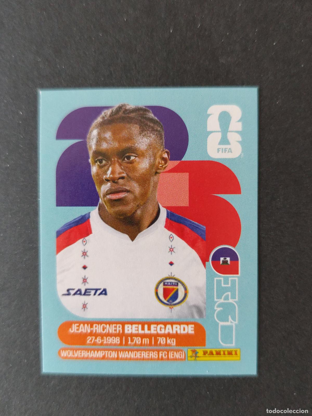 Fu&szlig;ball-Sticker: HAI12 JEAN-RICNER BELLEGARDE 12 HAIT&Iacute; MUNDIAL FIFA WORLD CUP 2026 STICKER PANINI SIN PEGAR