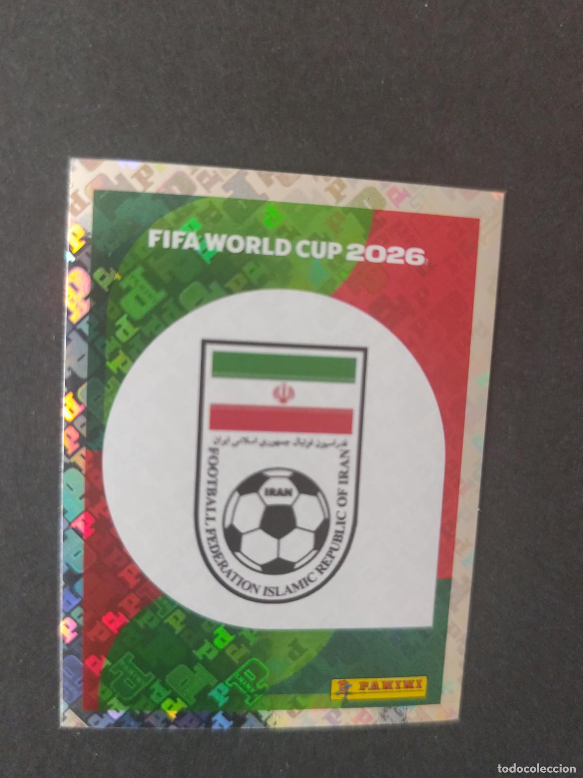 Fu&szlig;ball-Sticker: IRN1 EMBLEM ESCUDO 1 IR&Aacute;N MUNDIAL FIFA WORLD CUP 2026 STICKER PANINI SIN PEGAR