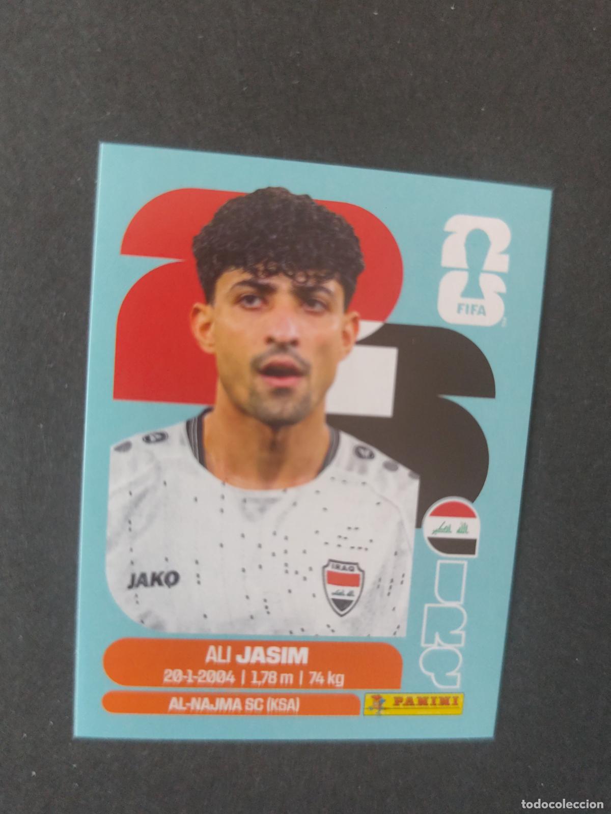 Cartes &agrave; collectionner de Football: IRQ12 ALI JASIM 12 IRAQ MUNDIAL FIFA WORLD CUP 2026 STICKER PANINI SIN PEGAR