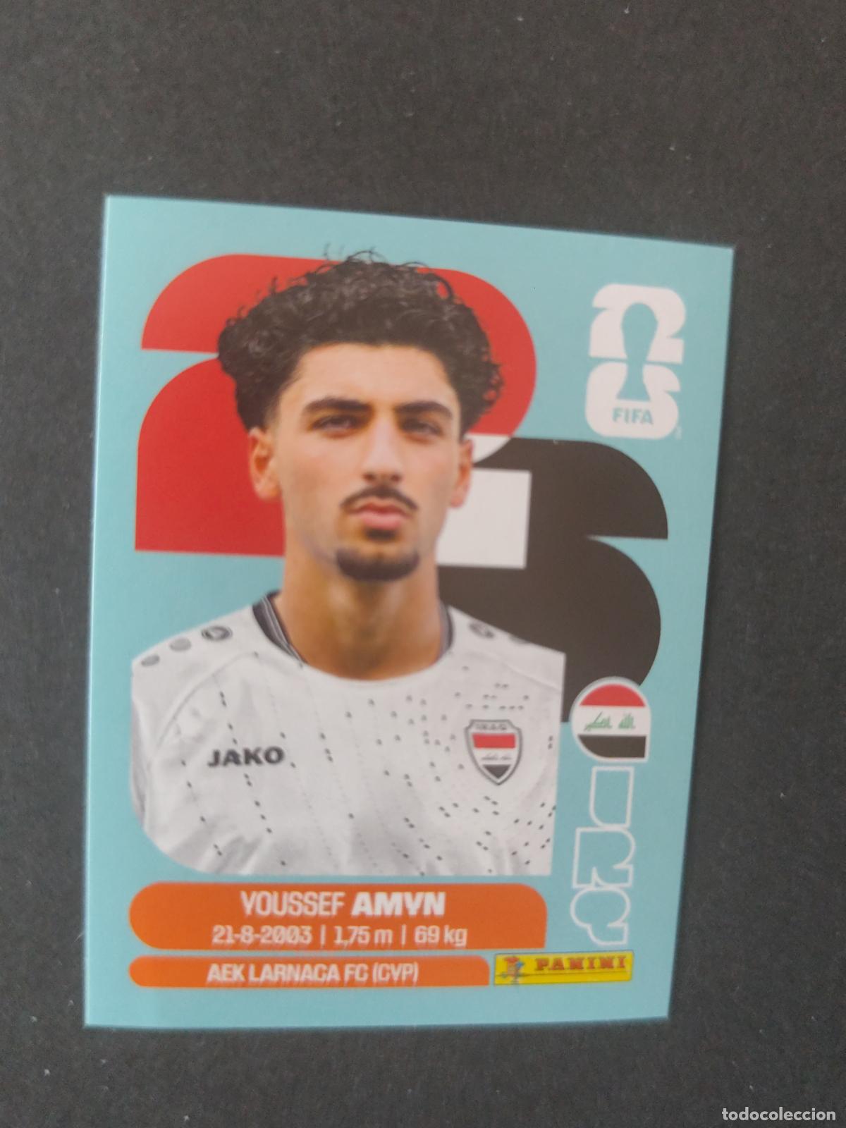 Cartes &agrave; collectionner de Football: IRQ14 YOUSSEF AMYN 14 IRAQ MUNDIAL FIFA WORLD CUP 2026 STICKER PANINI SIN PEGAR