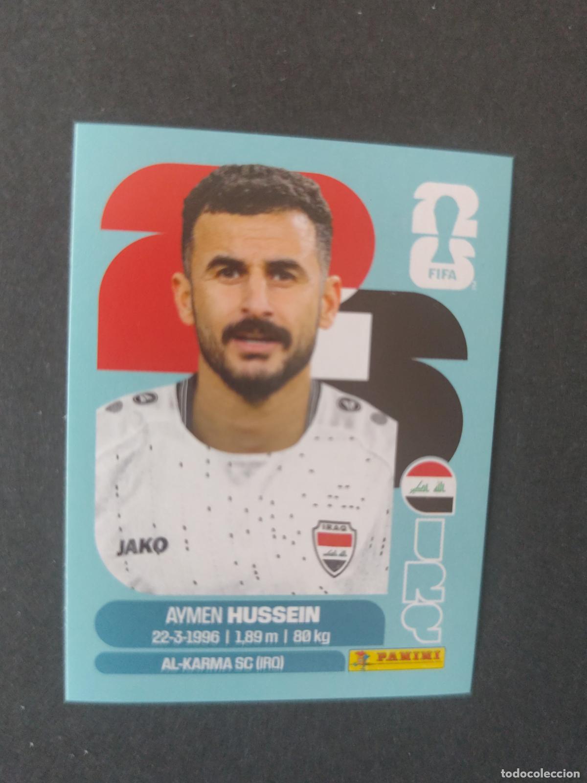 Cartes &agrave; collectionner de Football: IRQ19 AYMEN HUSSEIN 19 IRAQ MUNDIAL FIFA WORLD CUP 2026 STICKER PANINI SIN PEGAR