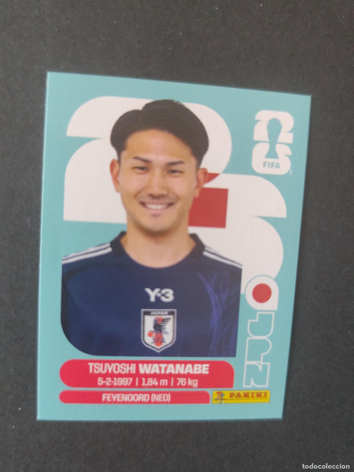 Cartes &agrave; collectionner de Football: JPN7 TSUYOSHI WATANABE 7 JAP&Oacute;N MUNDIAL FIFA WORLD CUP 2026 STICKER PANINI SIN PEGAR