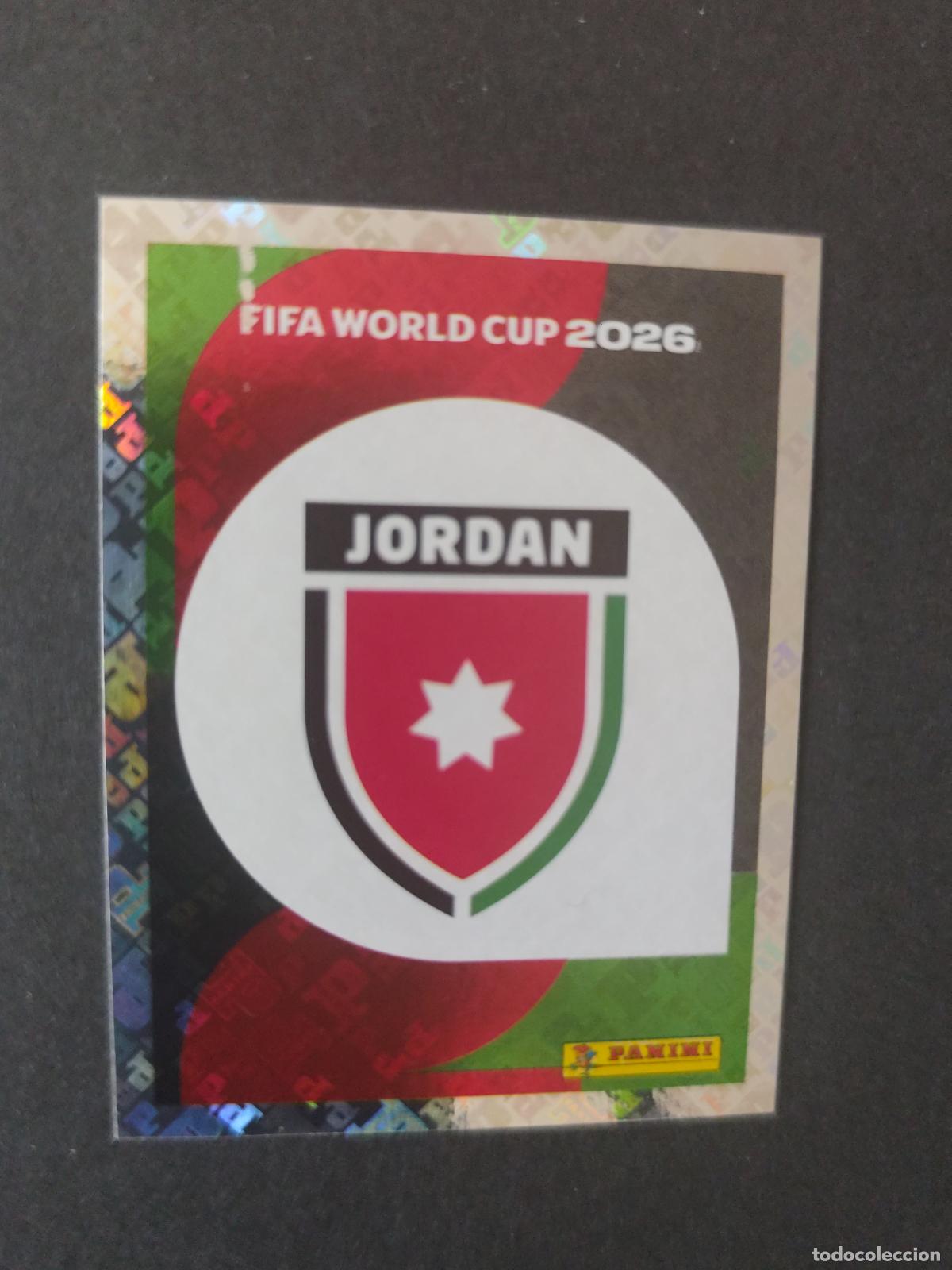 Cartes &agrave; collectionner de Football: JOR1 EMBLEM ESCUDO 1 JORDANIA MUNDIAL FIFA WORLD CUP 2026 STICKER PANINI SIN PEGAR